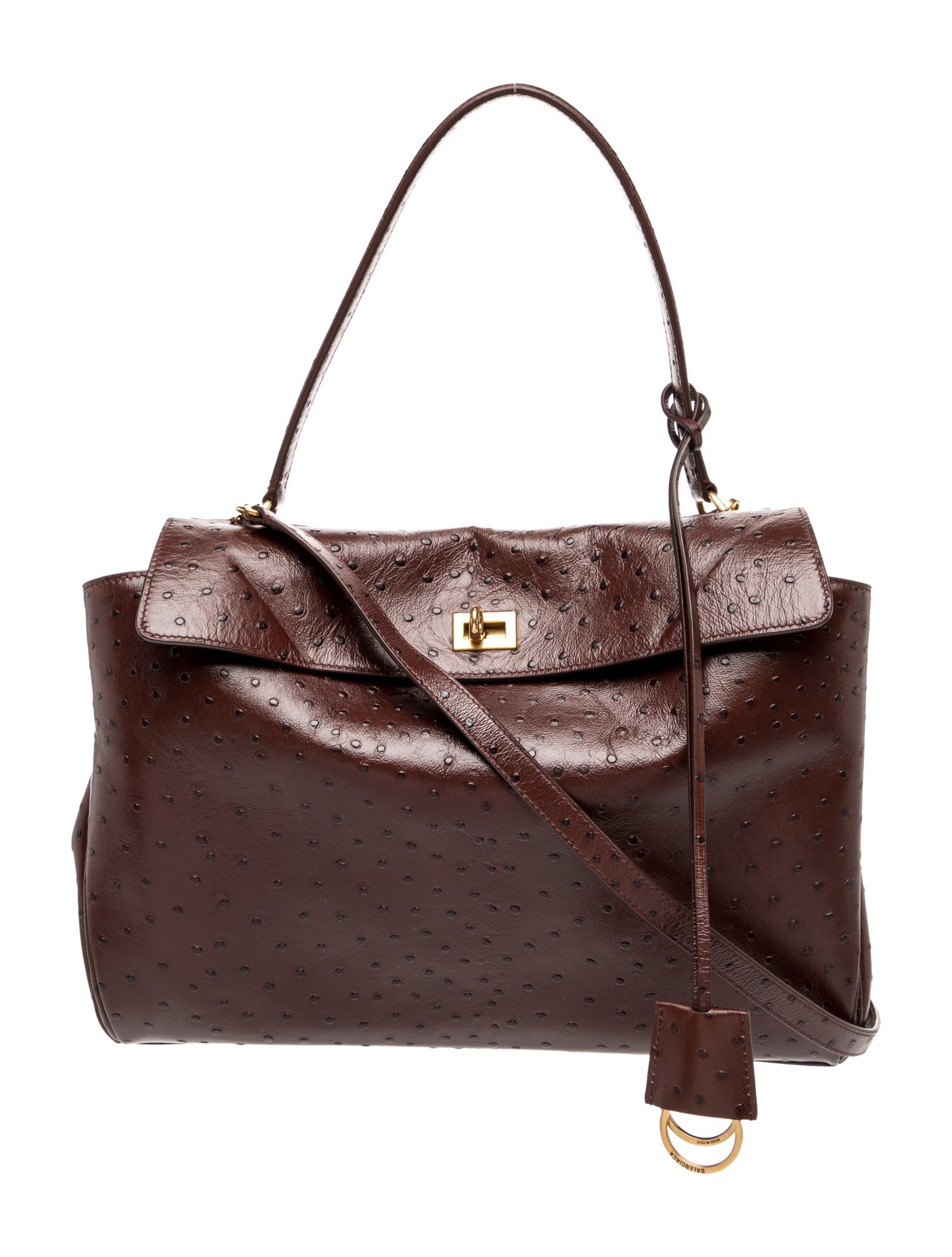 Balenciaga Embossed Leather Top Handle Bag 2026