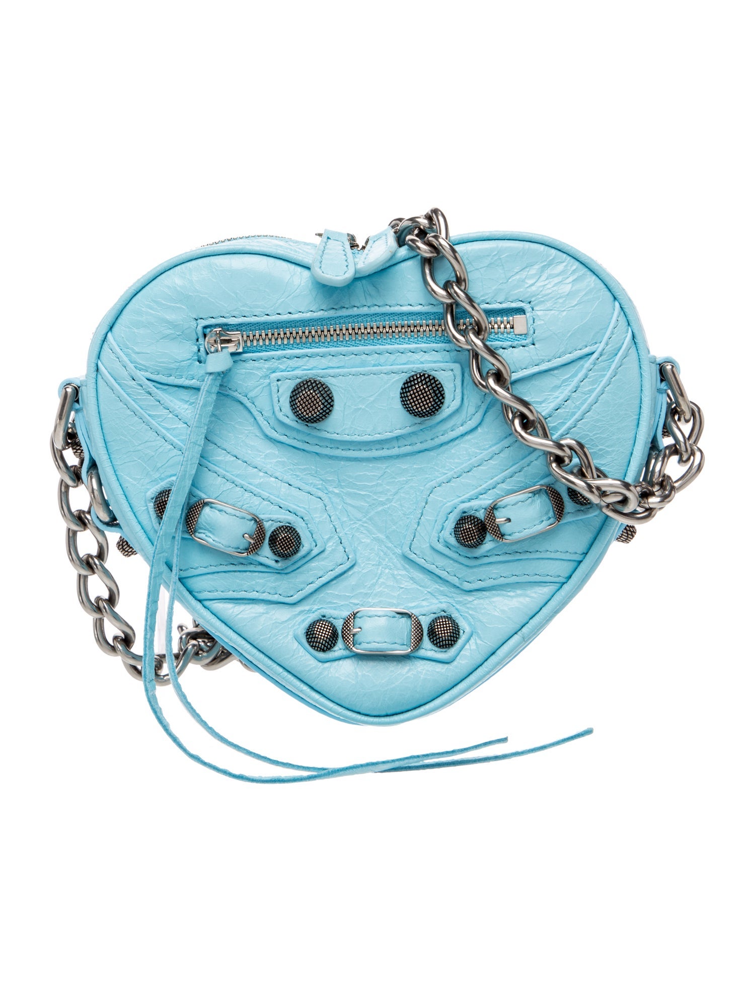 Balenciaga Leather Le Cagole Heart Mini Crossbody Bag