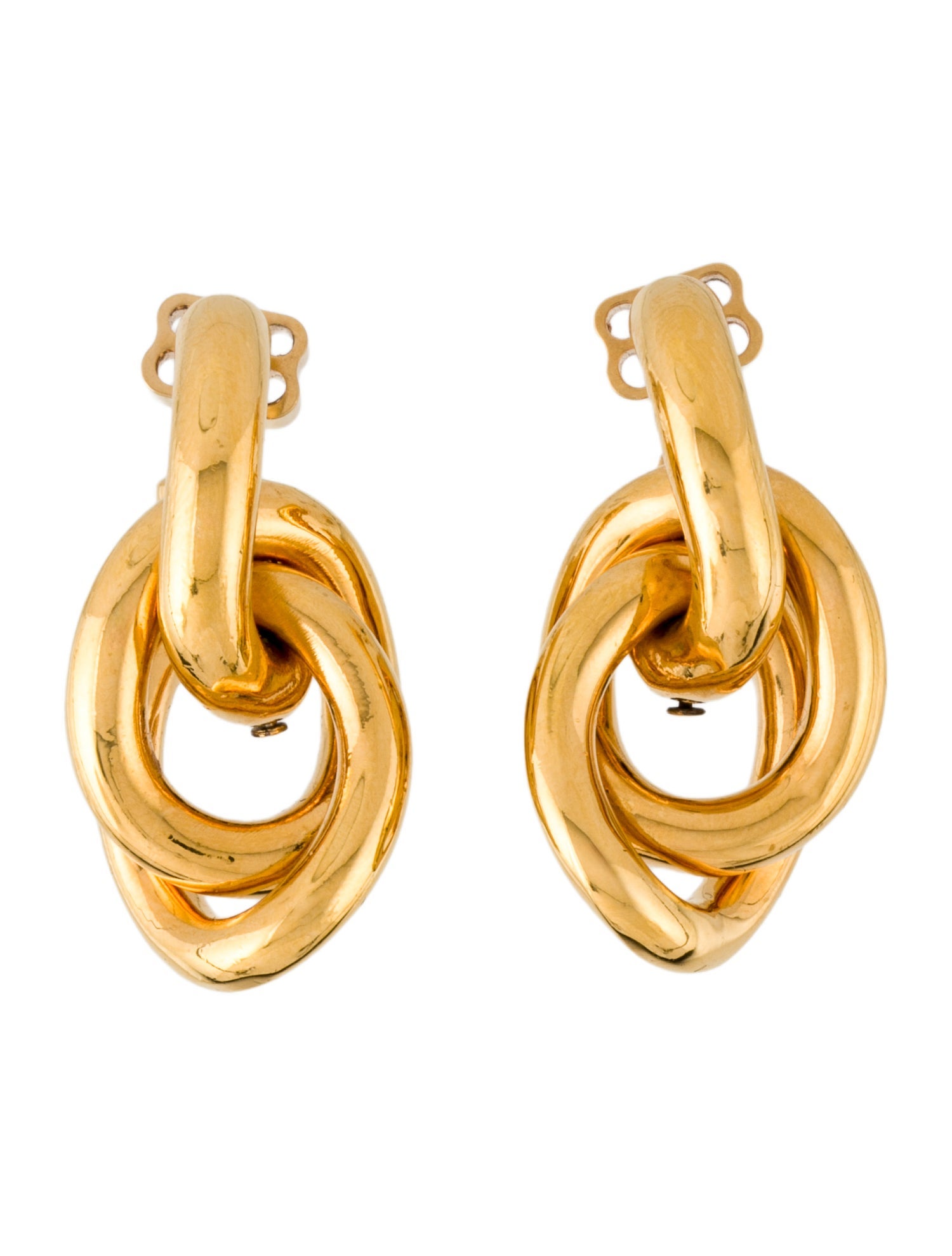 Balenciaga Drop Hoop Earrings