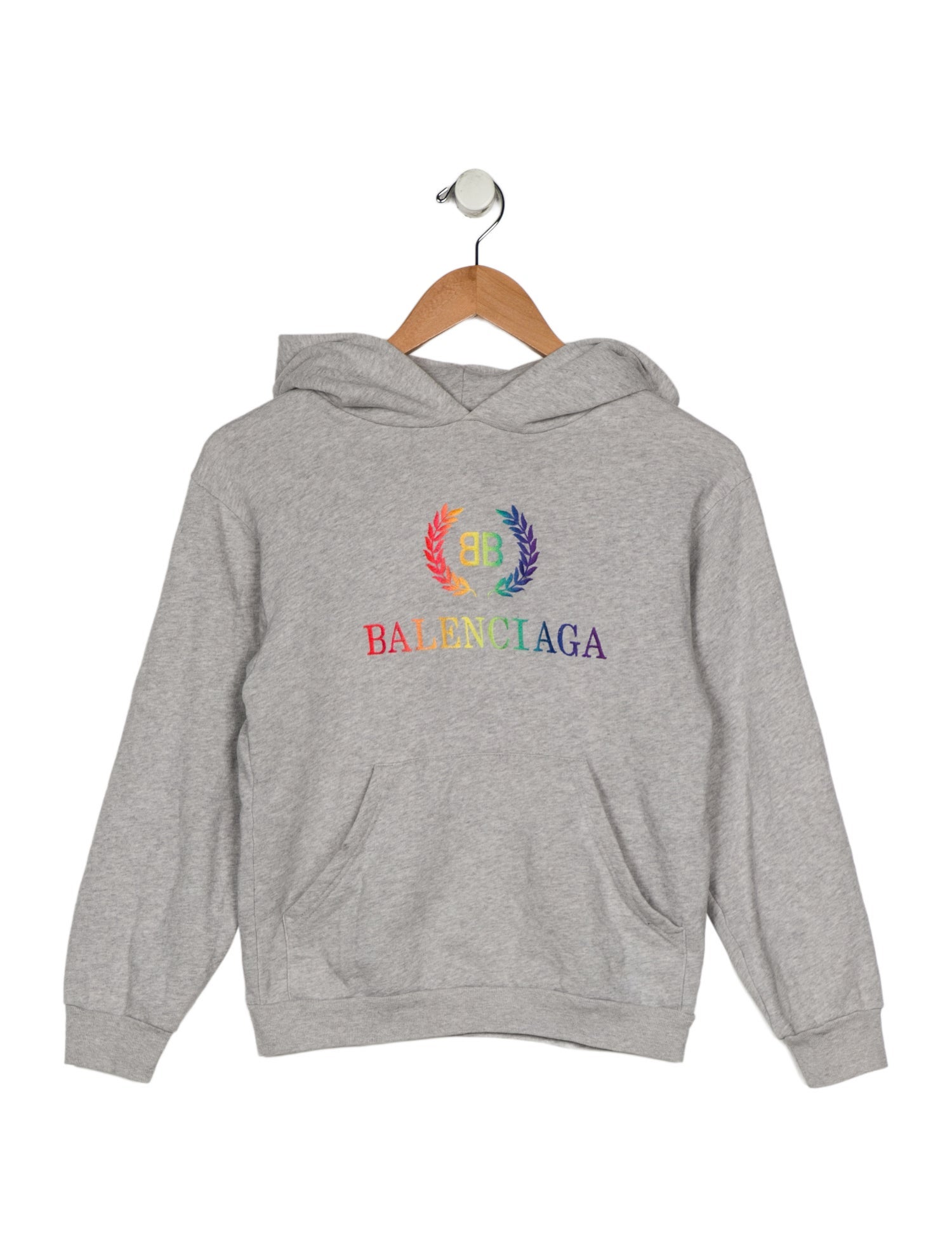 Balenciaga Cotton grey casual pull over jacket with hood