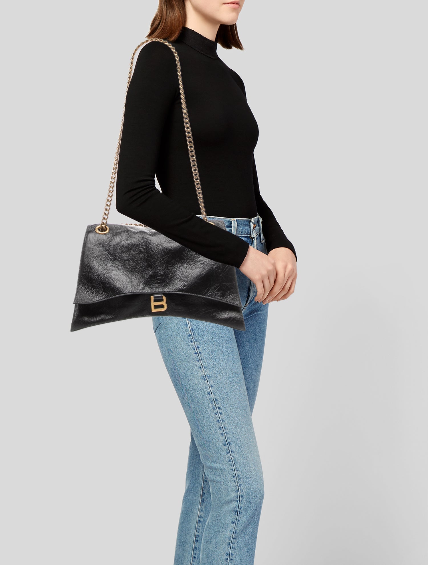 Balenciaga Leather Evening Bag