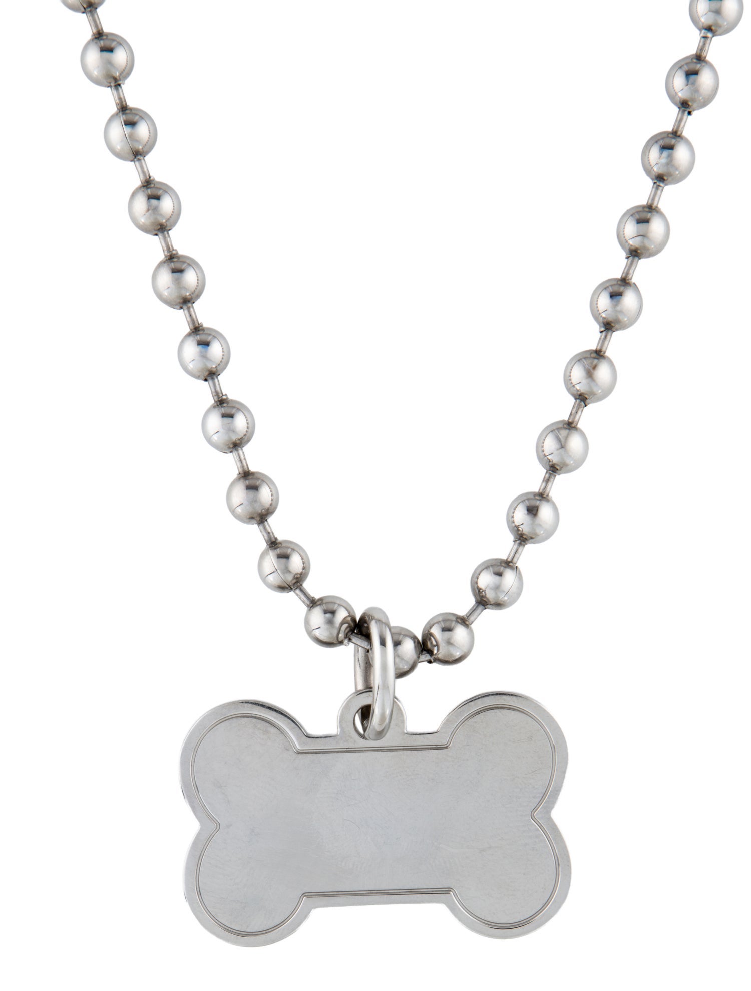 Balenciaga Dog Bone Pendant Necklace