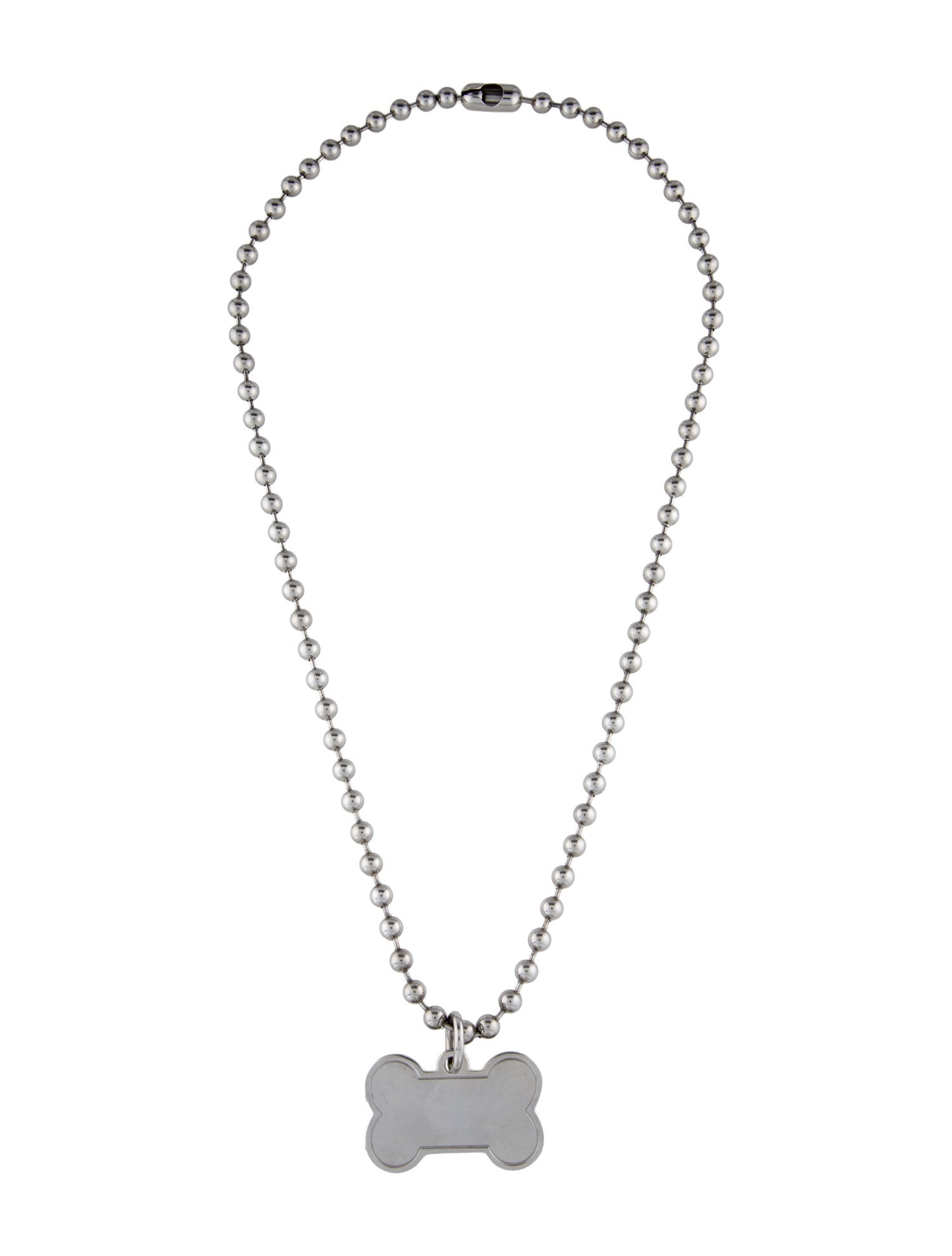Balenciaga Dog Bone Pendant Necklace
