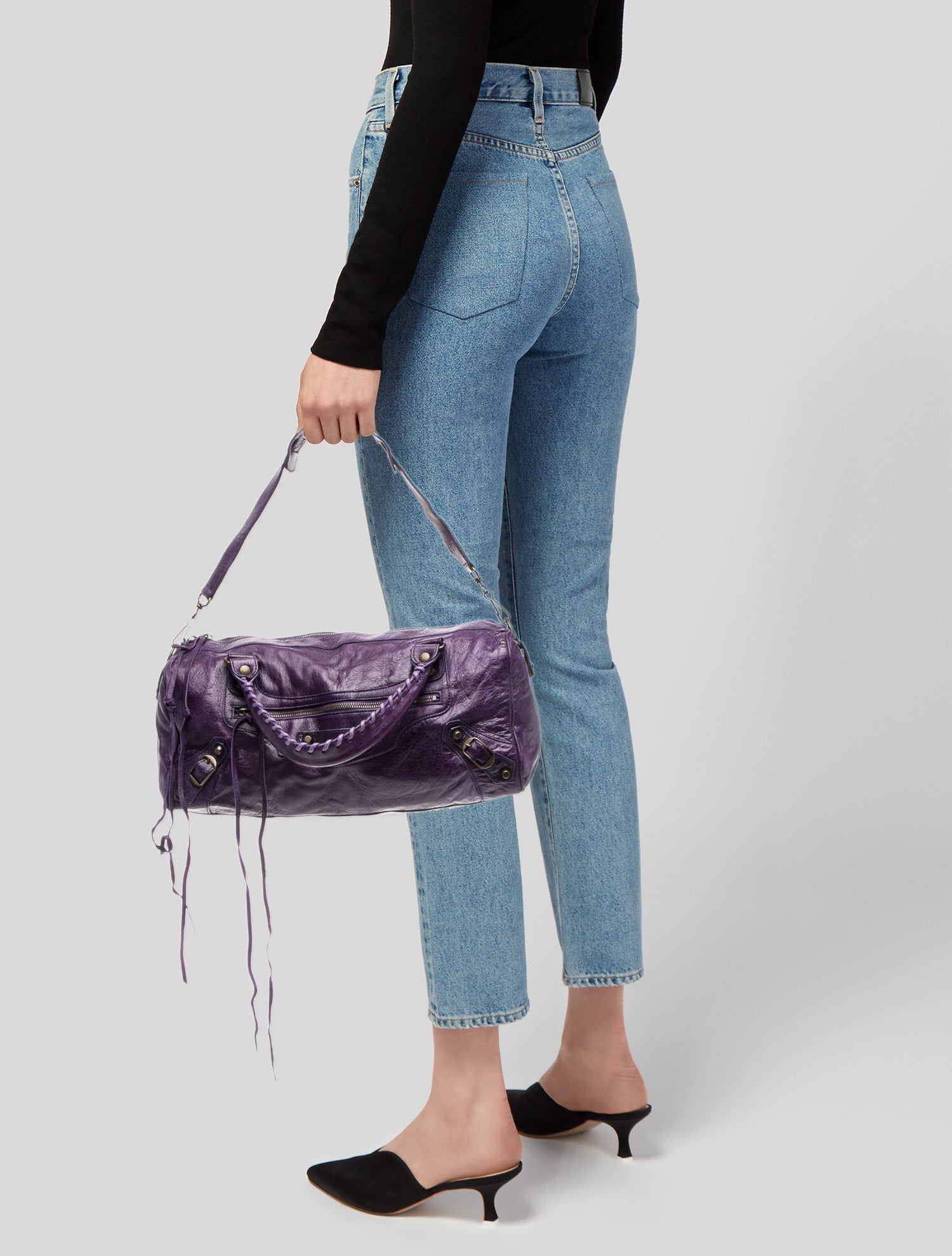 Balenciaga Leather Moto City Classic Vintage