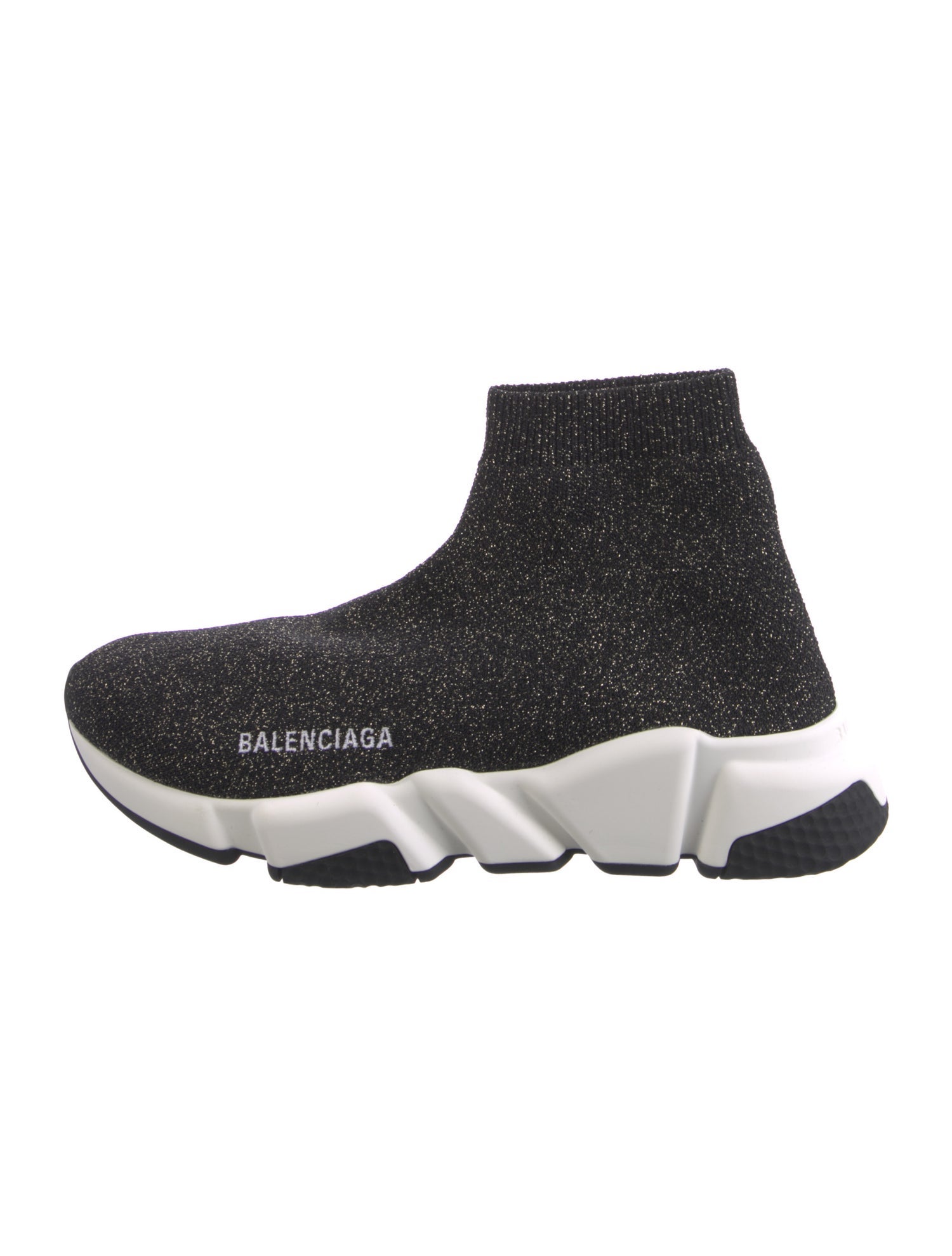 Balenciaga Speed Trainer Glitter Sock Sneakers