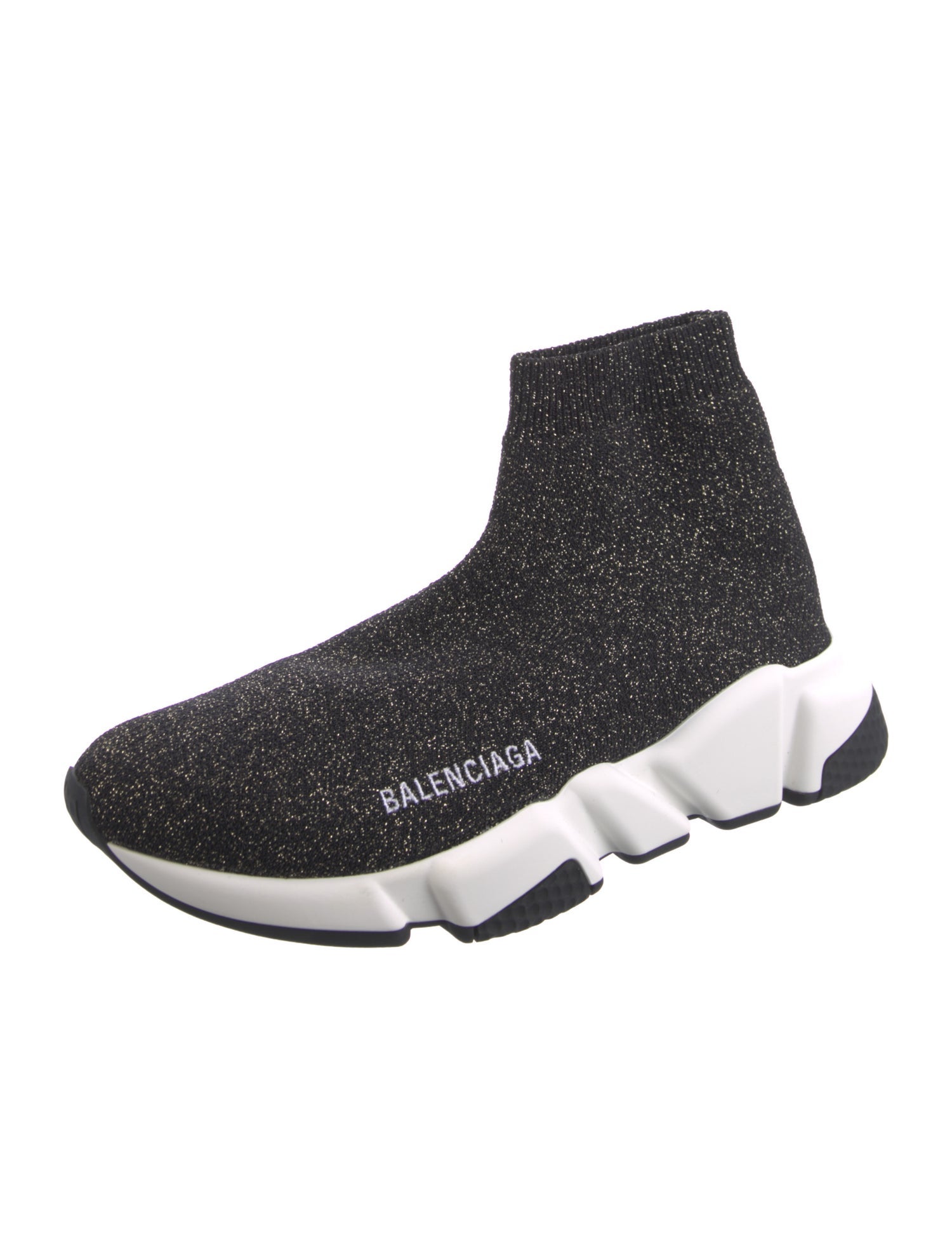 Balenciaga Speed Trainer Glitter Sock Sneakers