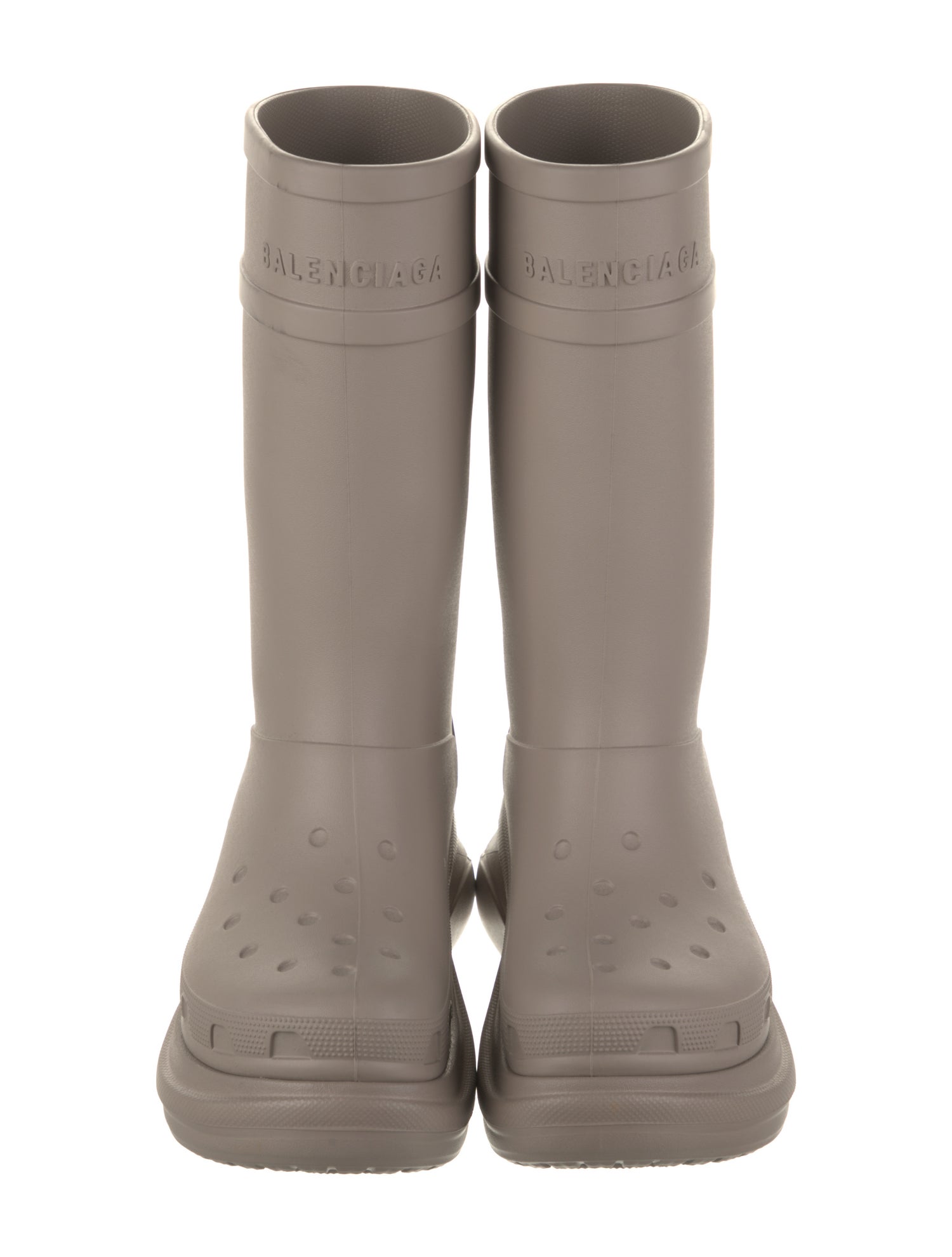 Balenciaga x Crocs Rubber Rain Boots w/ Tags - Neutrals Boots