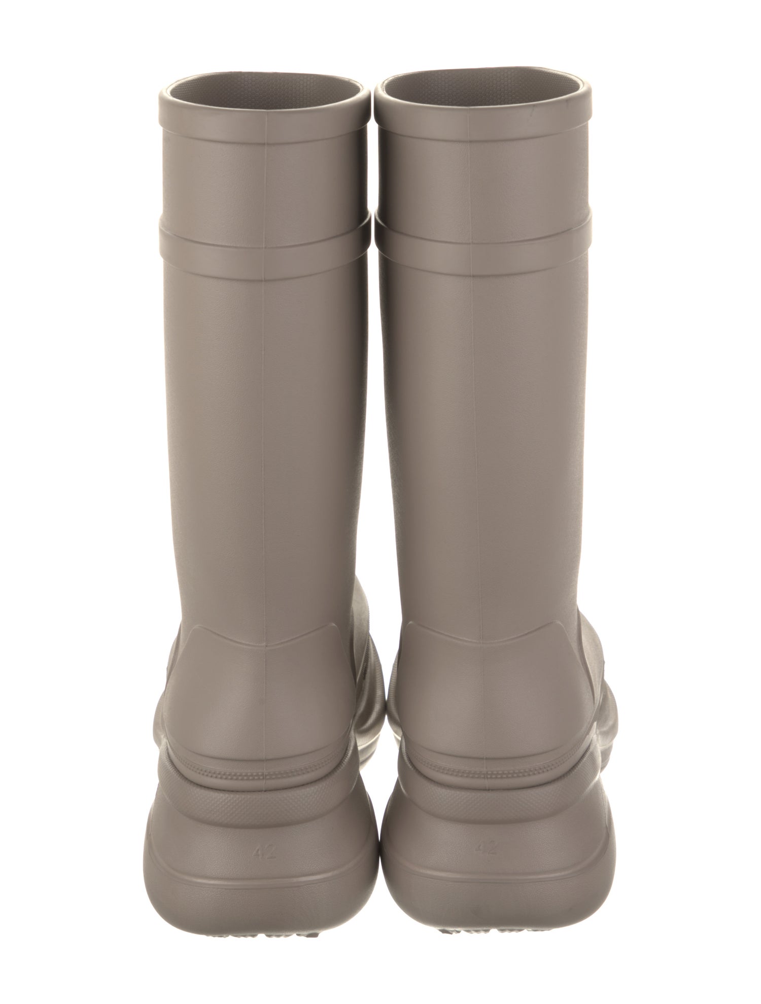 Balenciaga x Crocs Rubber Rain Boots w/ Tags - Neutrals Boots