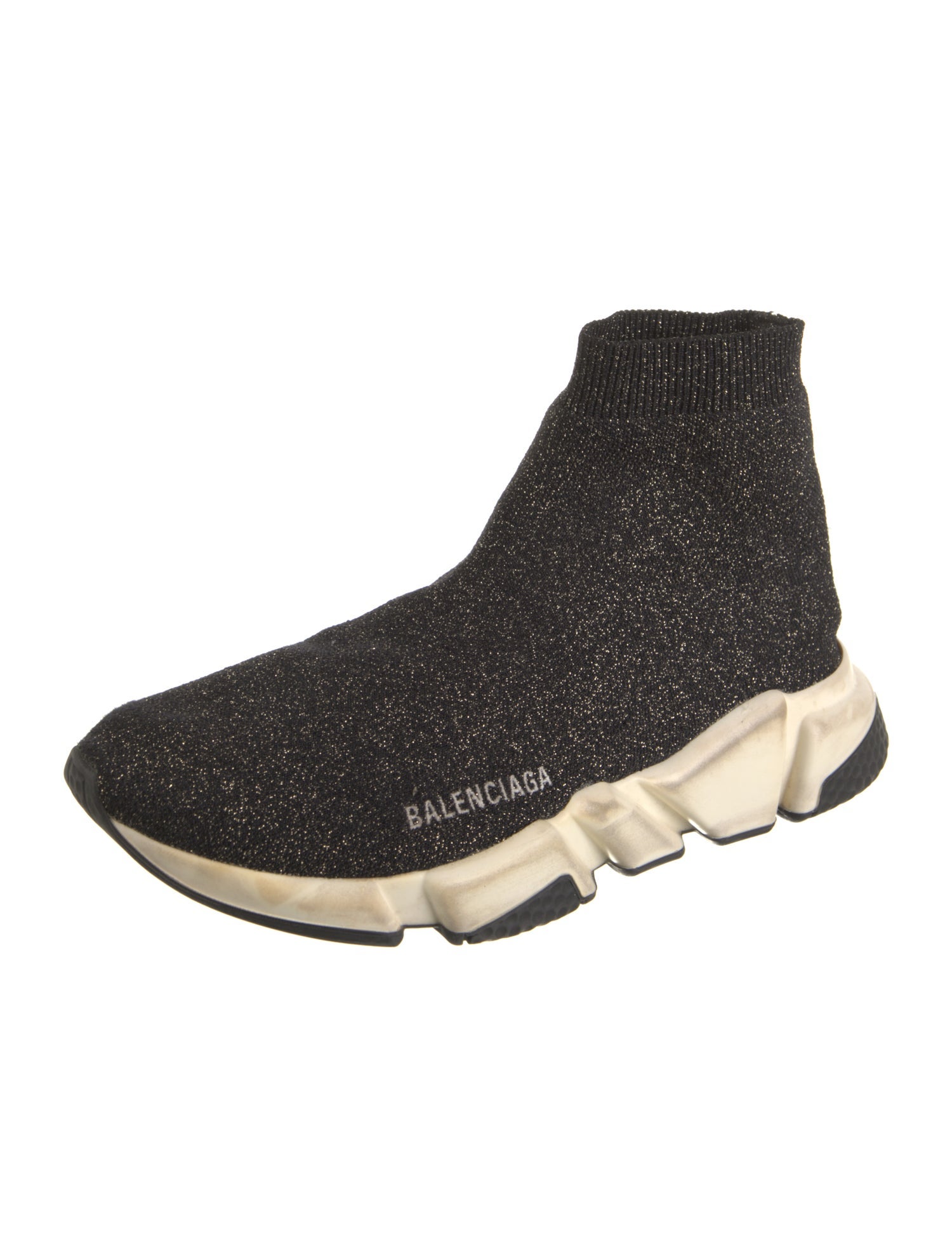 Balenciaga Speed Trainer 'Glitter' Sock Sneakers