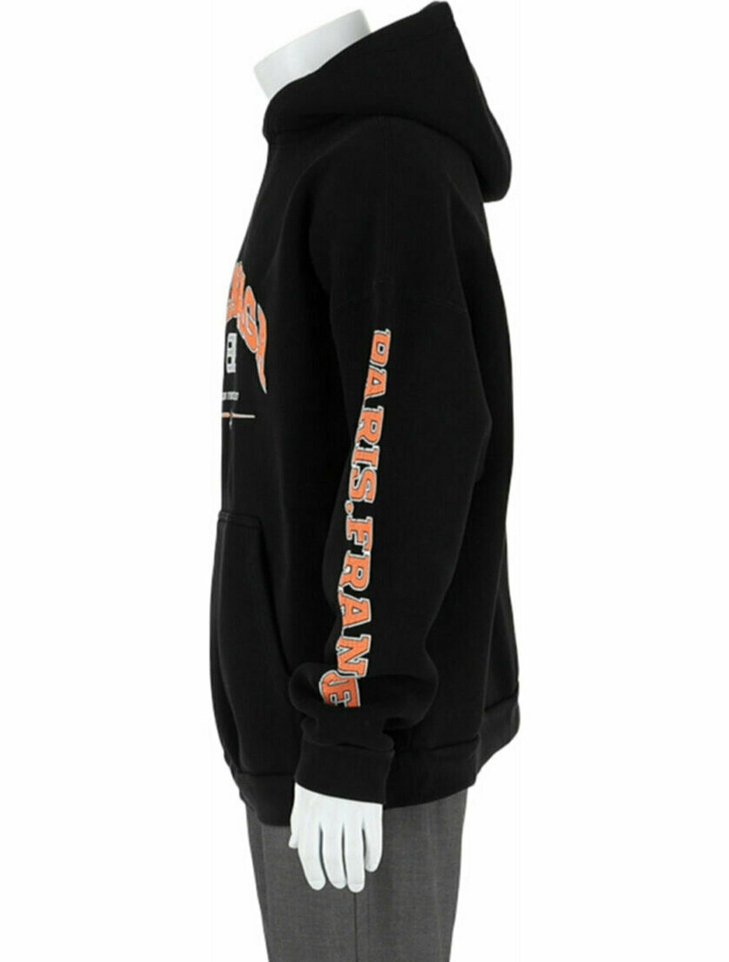 Chrome Hearts Triple Cross Zip Graphic Print Hoodie - Black
