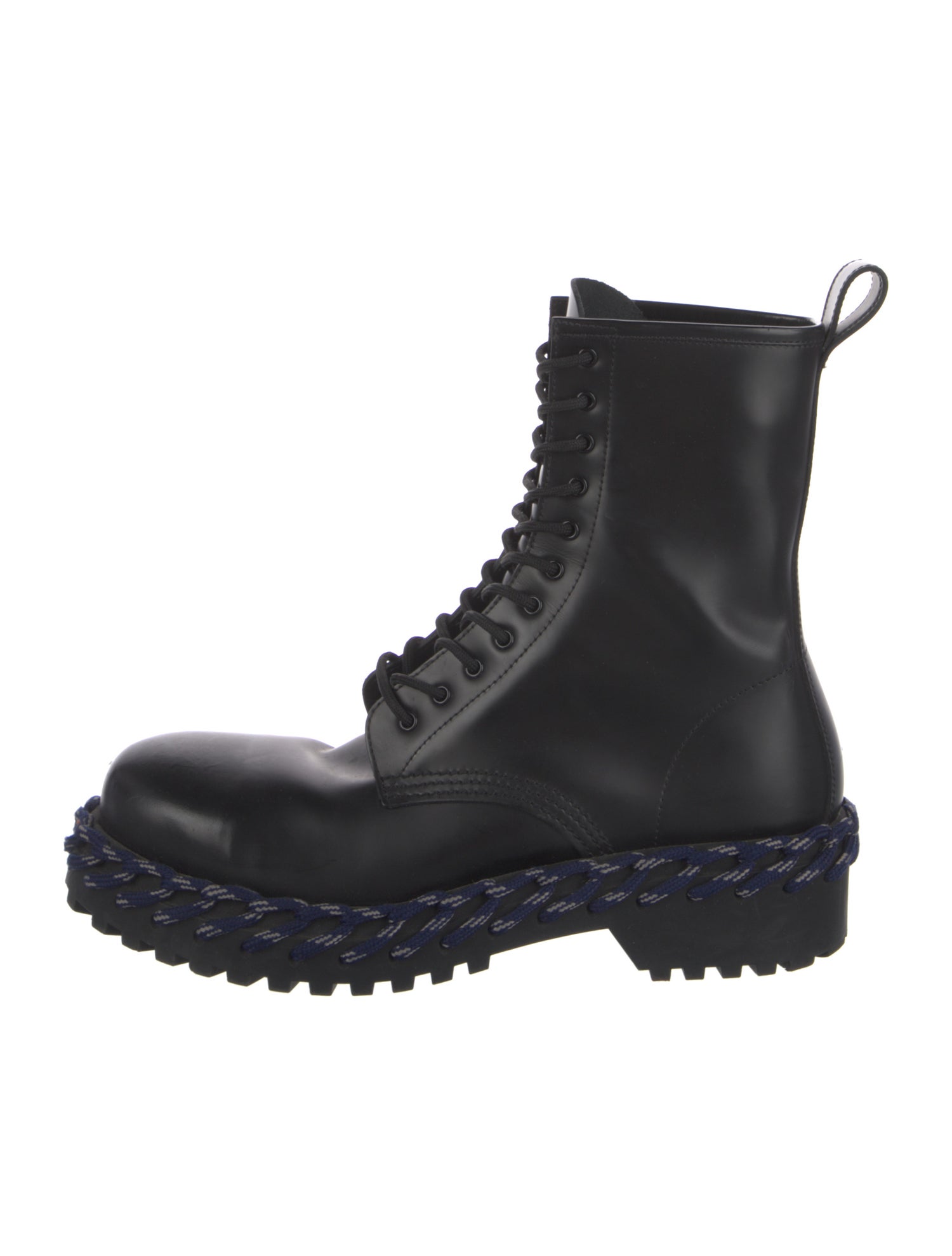 Balenciaga Leather Combat Boots