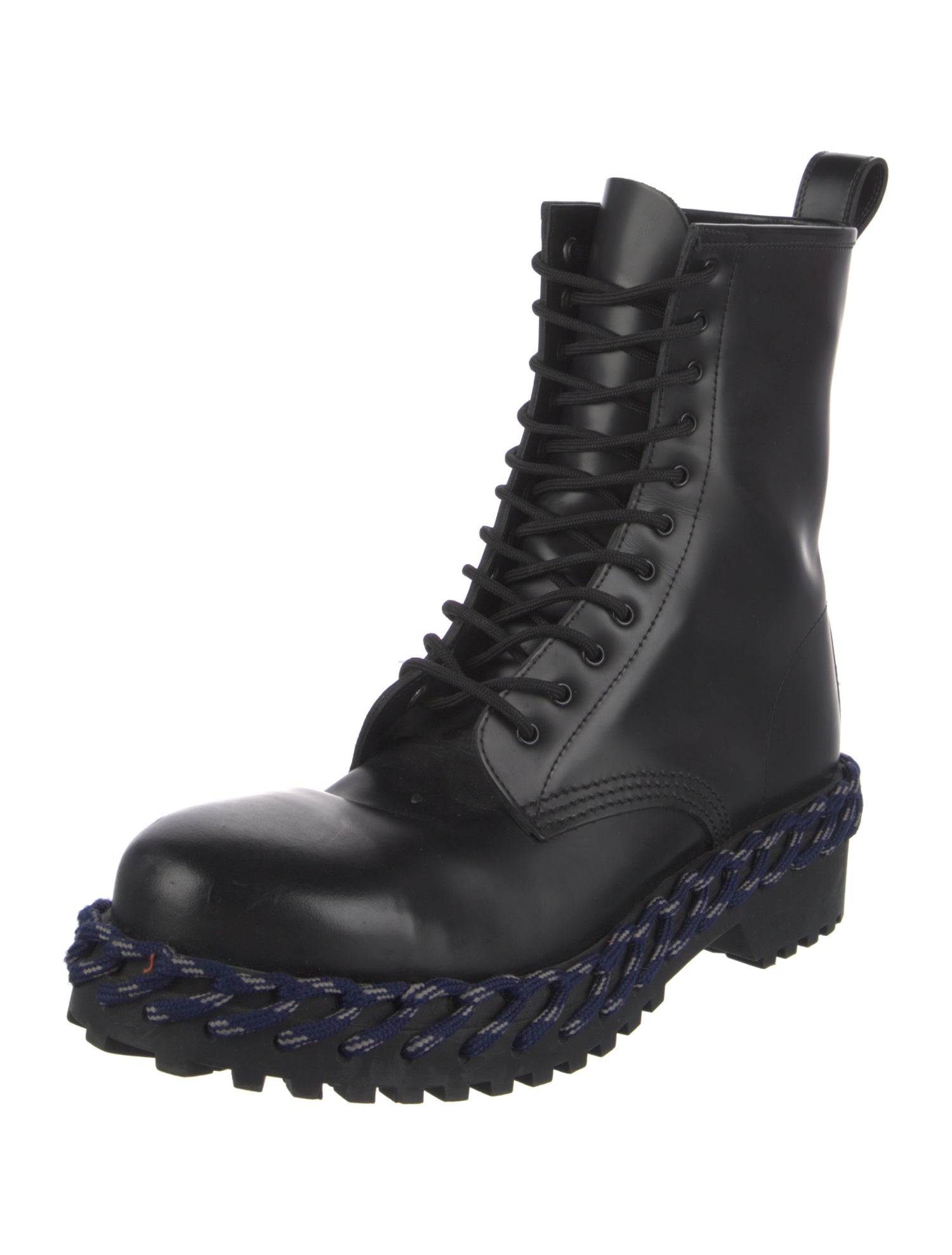 Balenciaga Leather Combat Boots