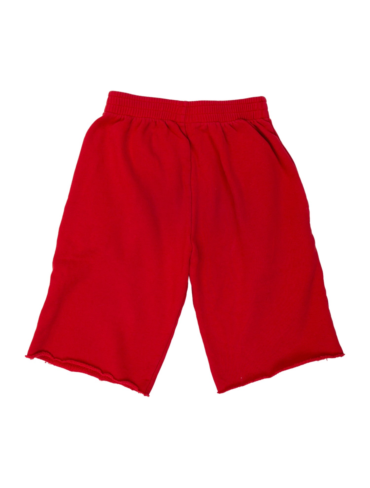 Balenciaga Red cotton casual sweatpant shorts with elastic waist