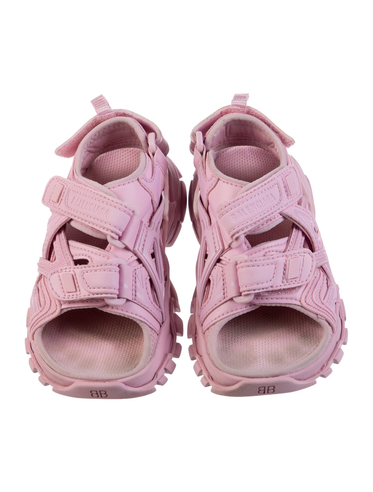 Balenciaga Girls' Track Double Touch Sandals