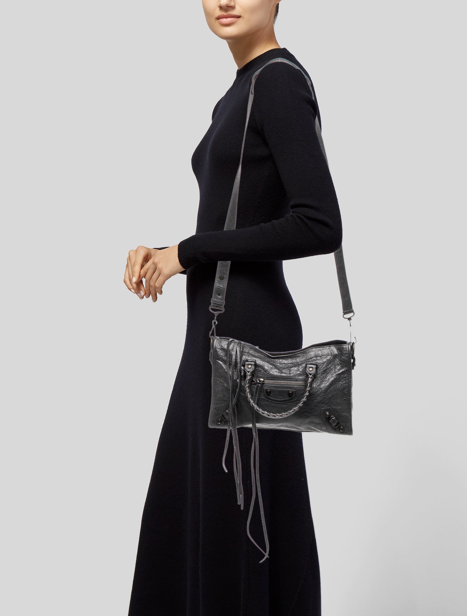Balenciaga Suede Motocross Classic City Small