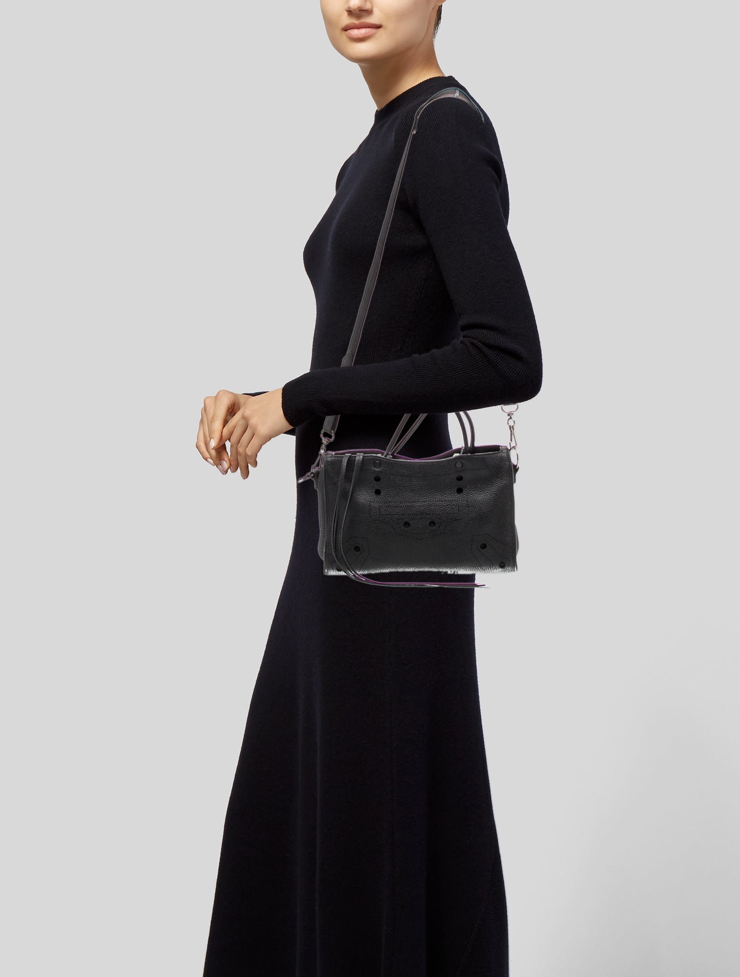 Balenciaga Leather City Small - Black Totes, Handbags - BAL382047