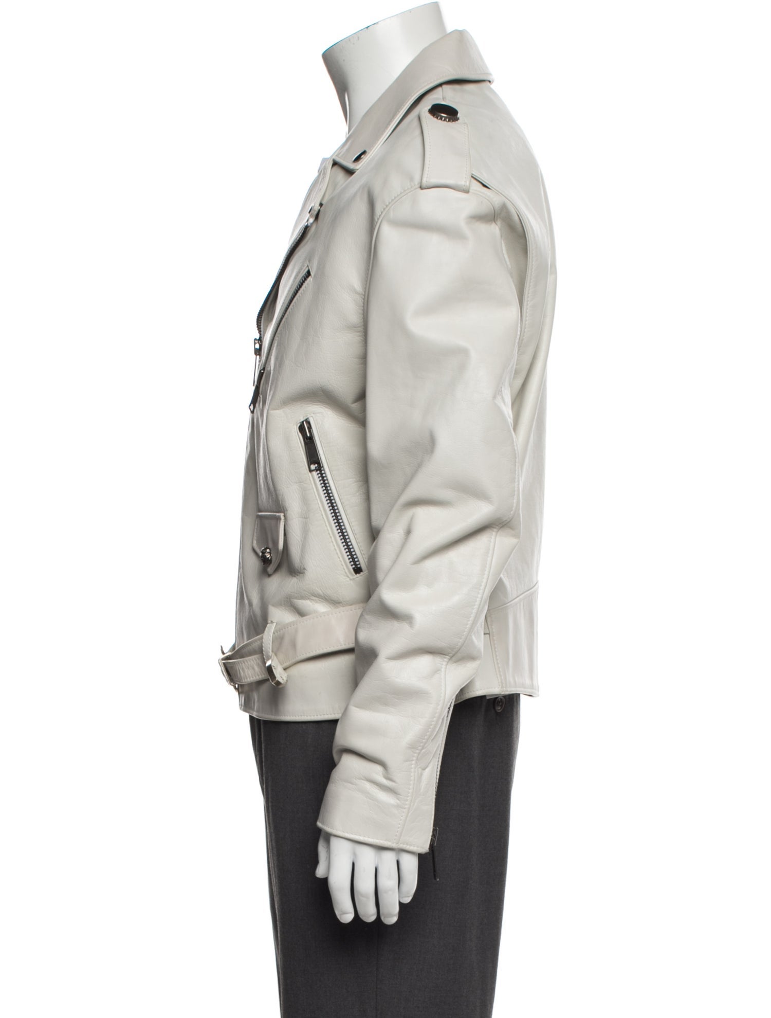 Balenciaga 2018 Calf Leather Moto Jacket