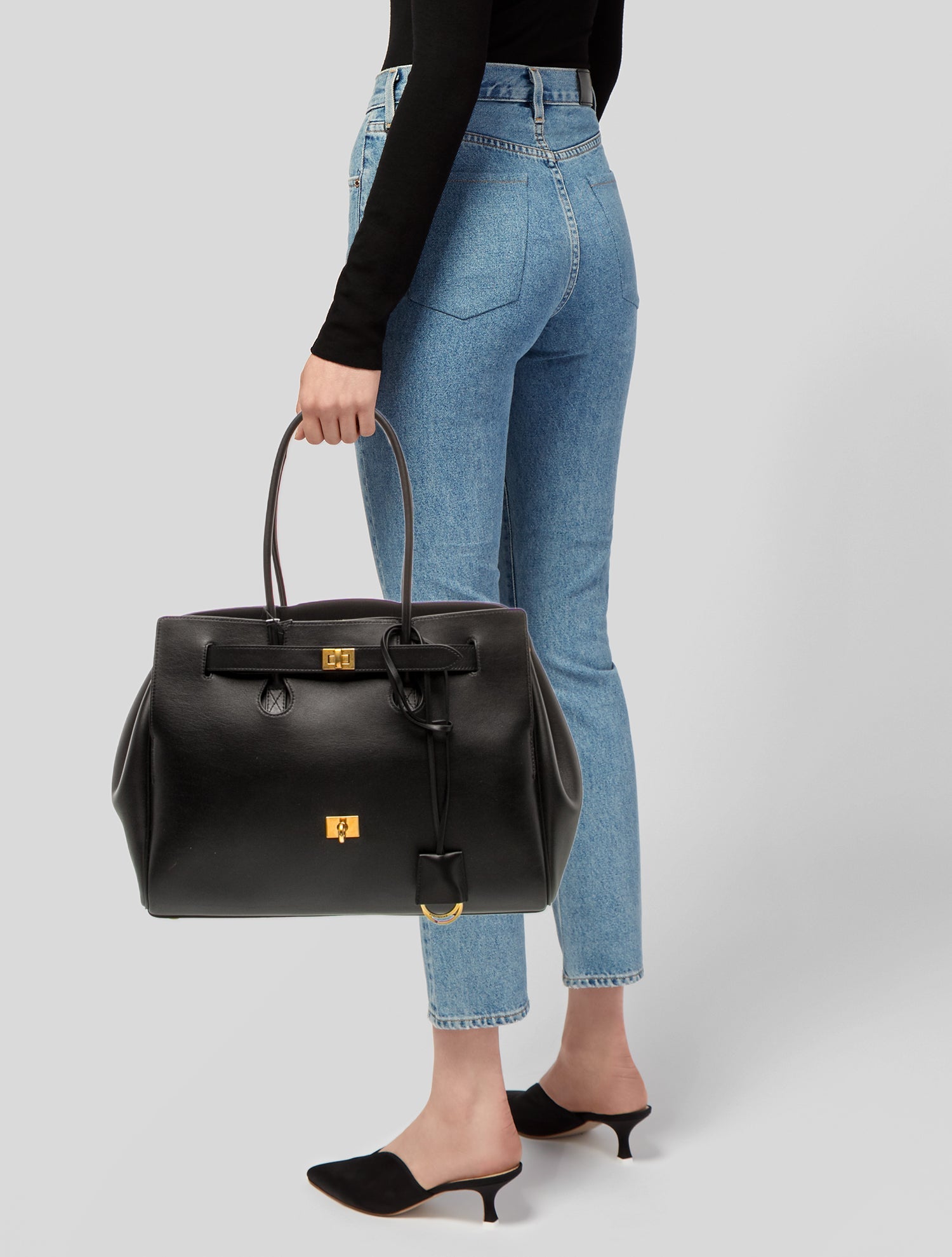 Balenciaga Leather Bel Air Carry All Medium