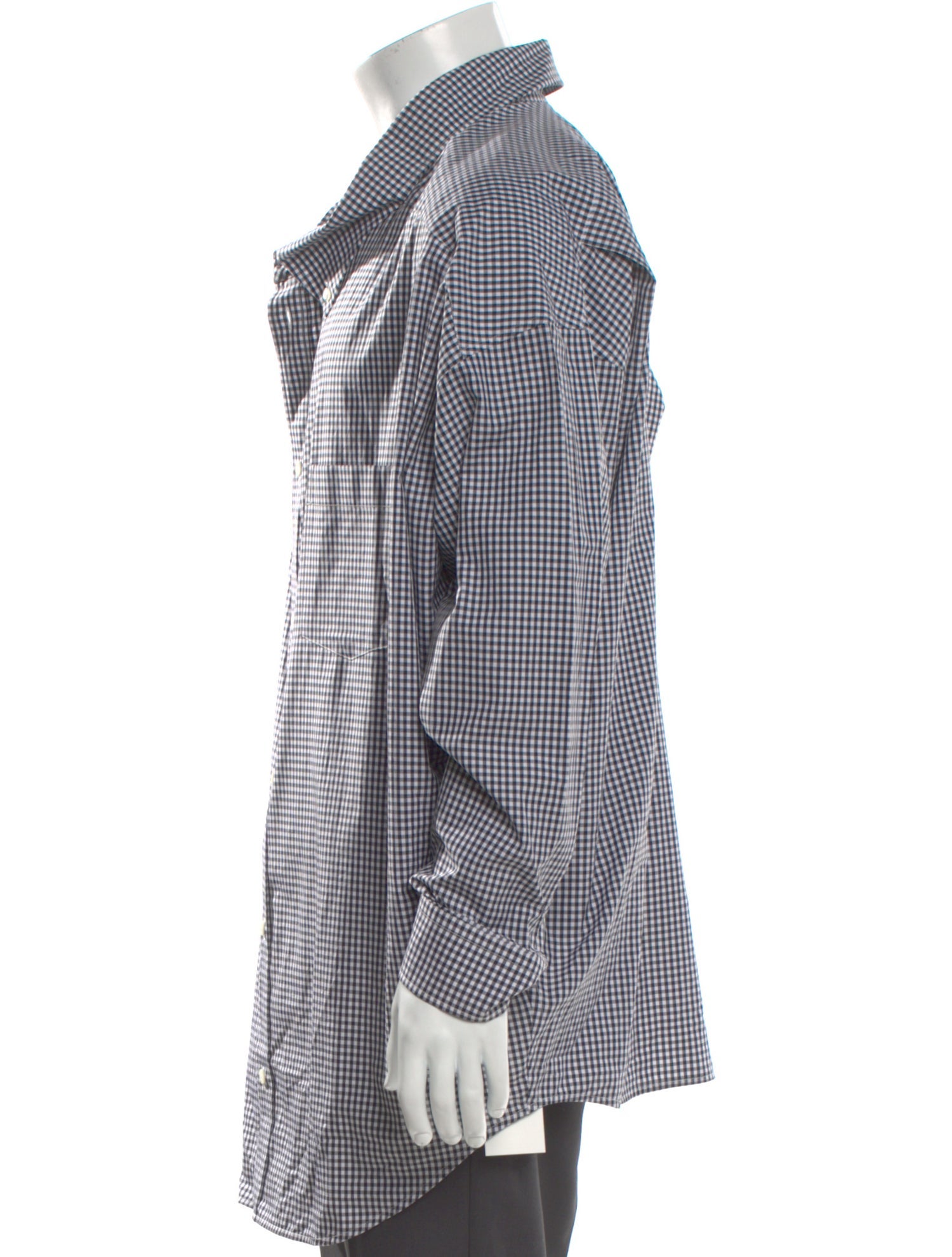 Balenciaga 2019-2020 Plaid Print Dress Shirt