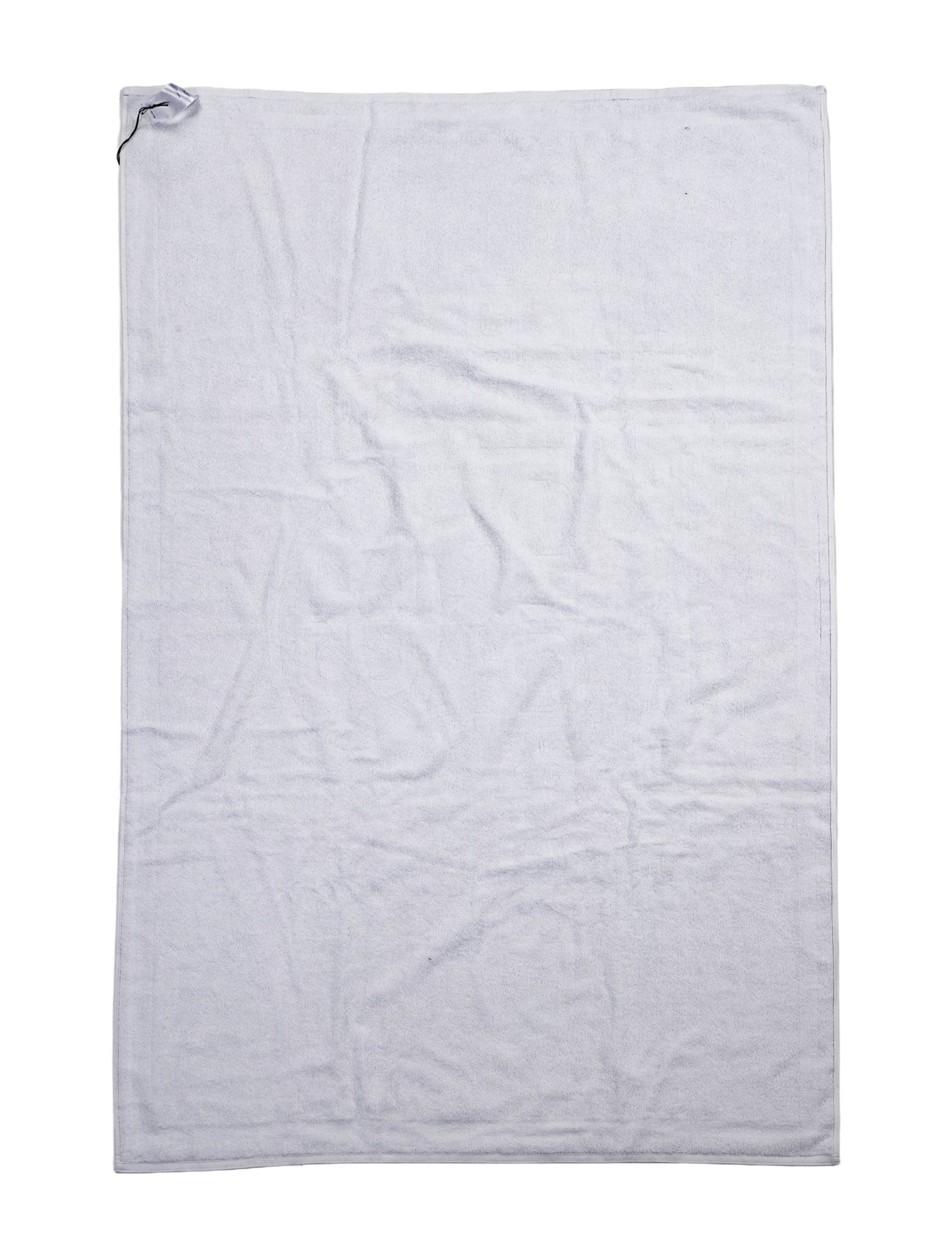 Balenciaga Cotton white towel with branding motif on front