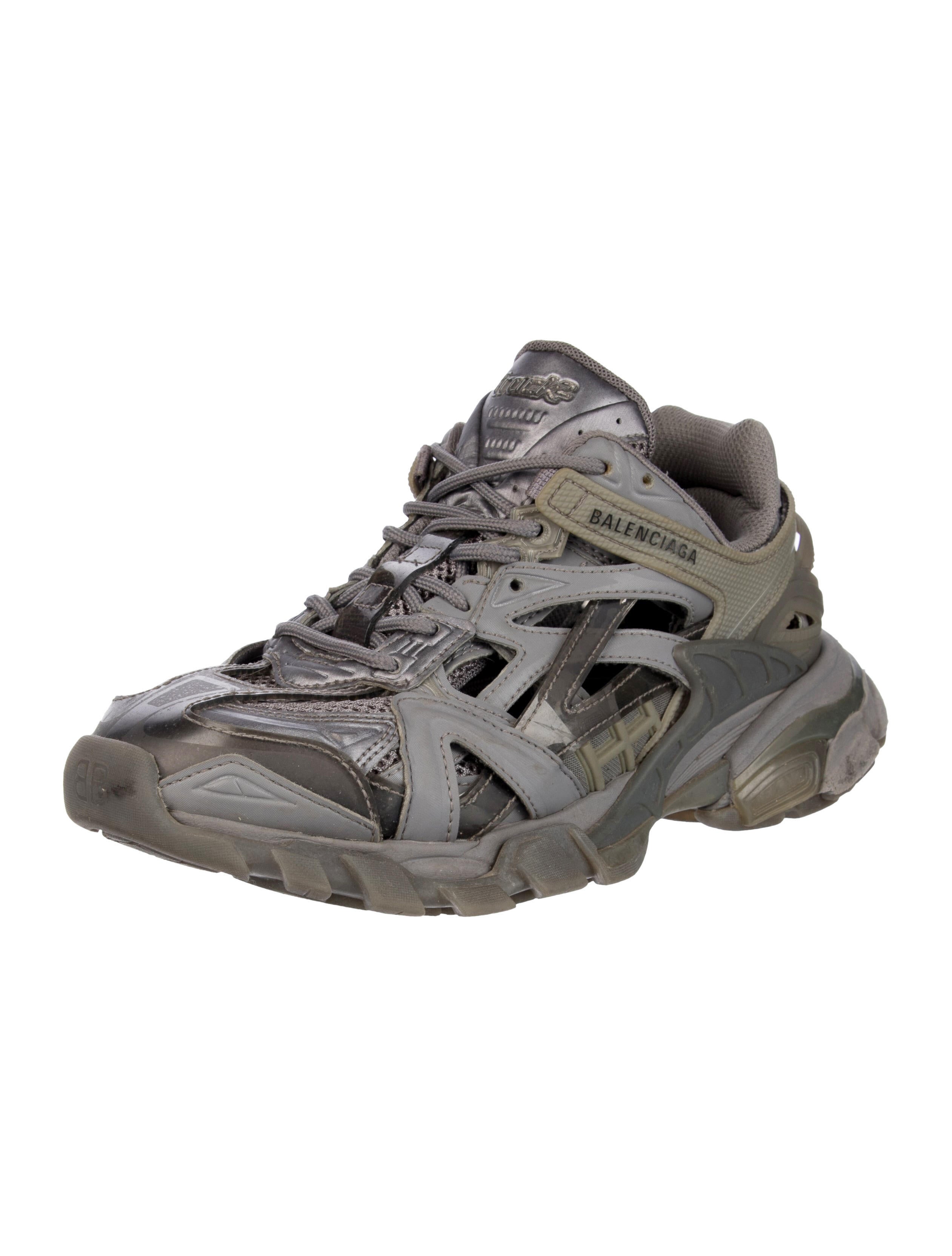 Balenciaga Track.2 Chunky Sneakers - Grey Sneakers, Shoes