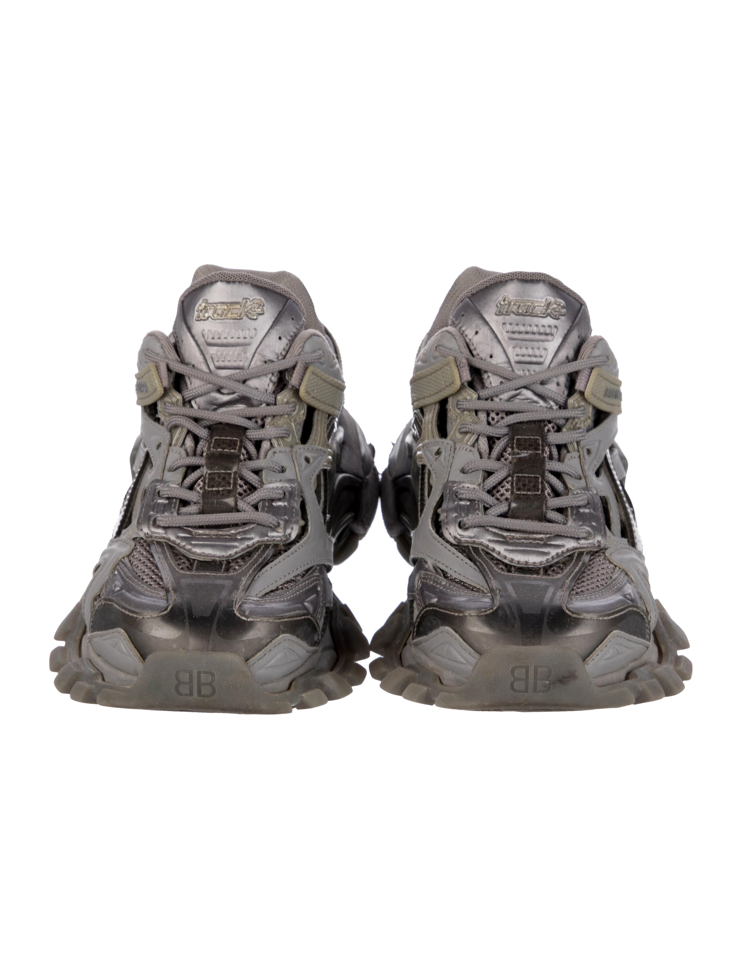 Balenciaga Track.2 Chunky Sneakers - Grey Sneakers, Shoes