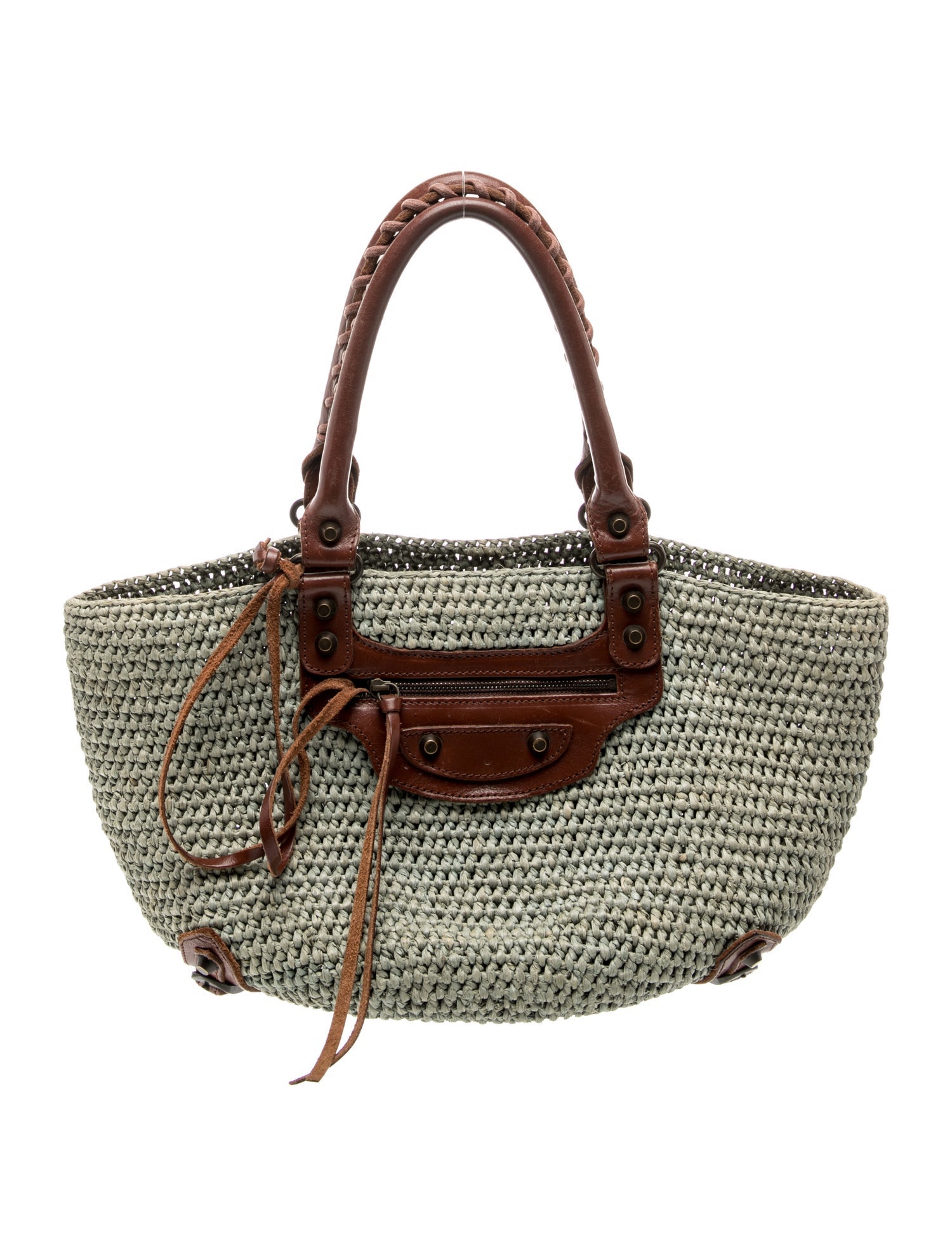 Balenciaga Raffia Panier
