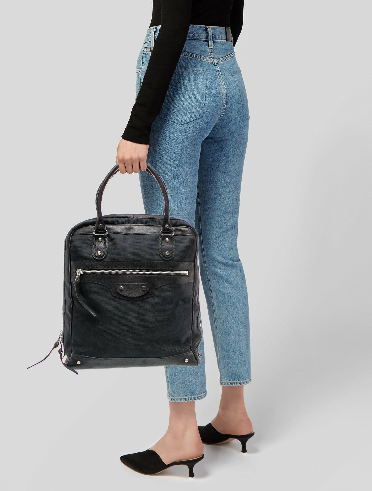 Balenciaga Nylon Top Handle Bag