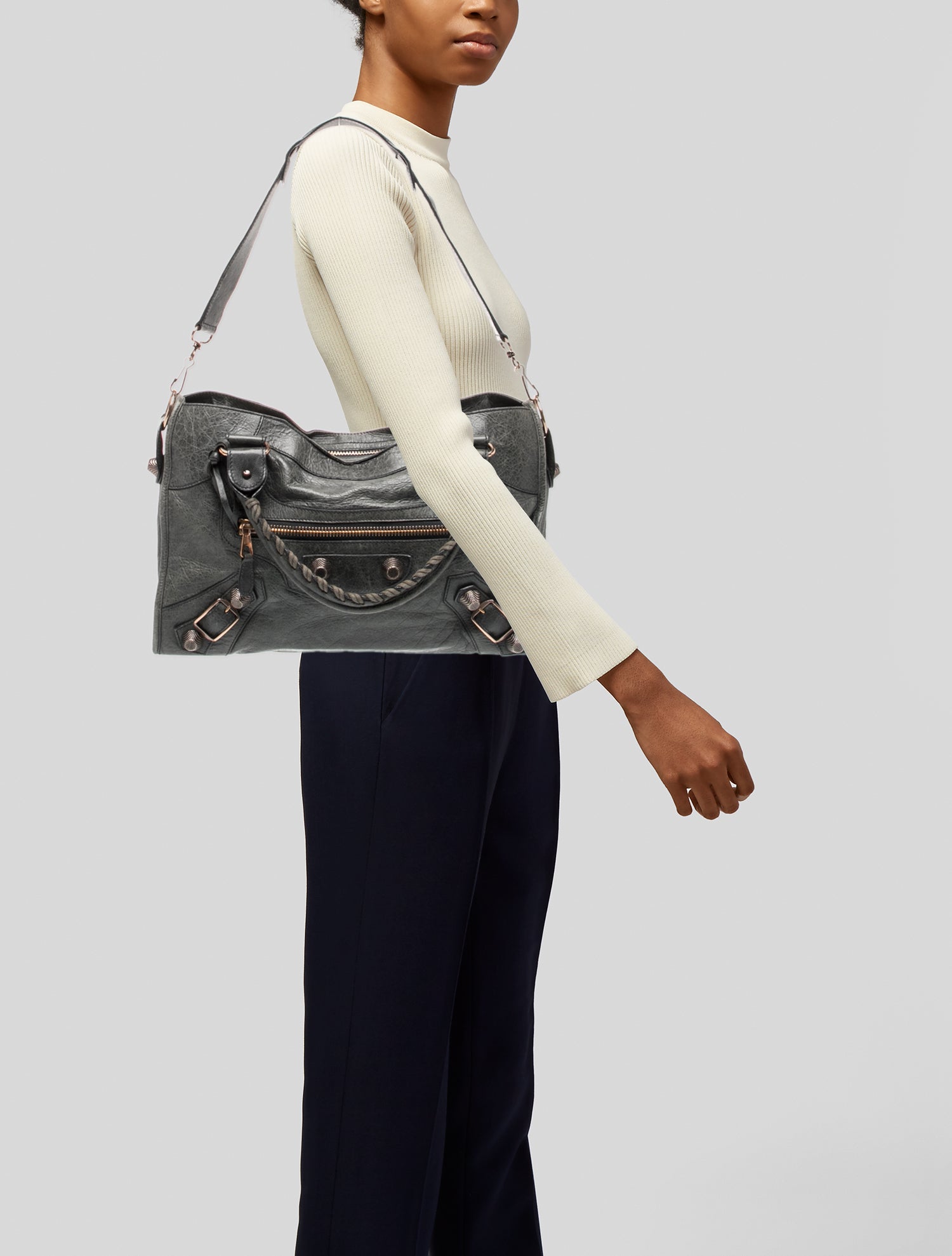Balenciaga Leather Motocross City Giant