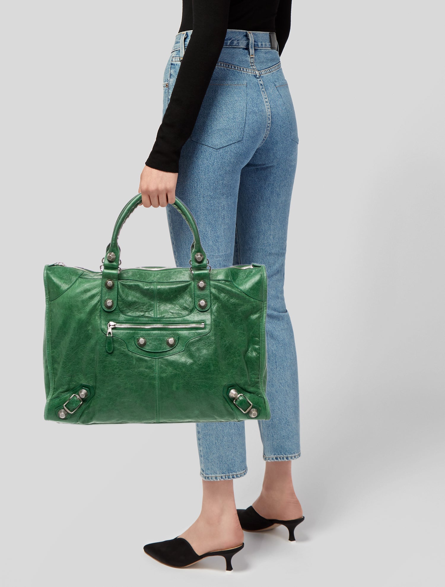 Balenciaga Leather Motocross City Giant