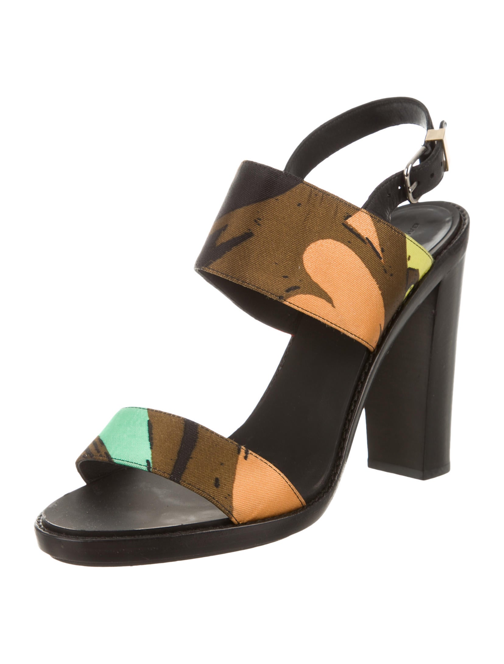 Balenciaga Camouflage Ankle Strap Sandals - Shoes - BAL38560 | The RealReal