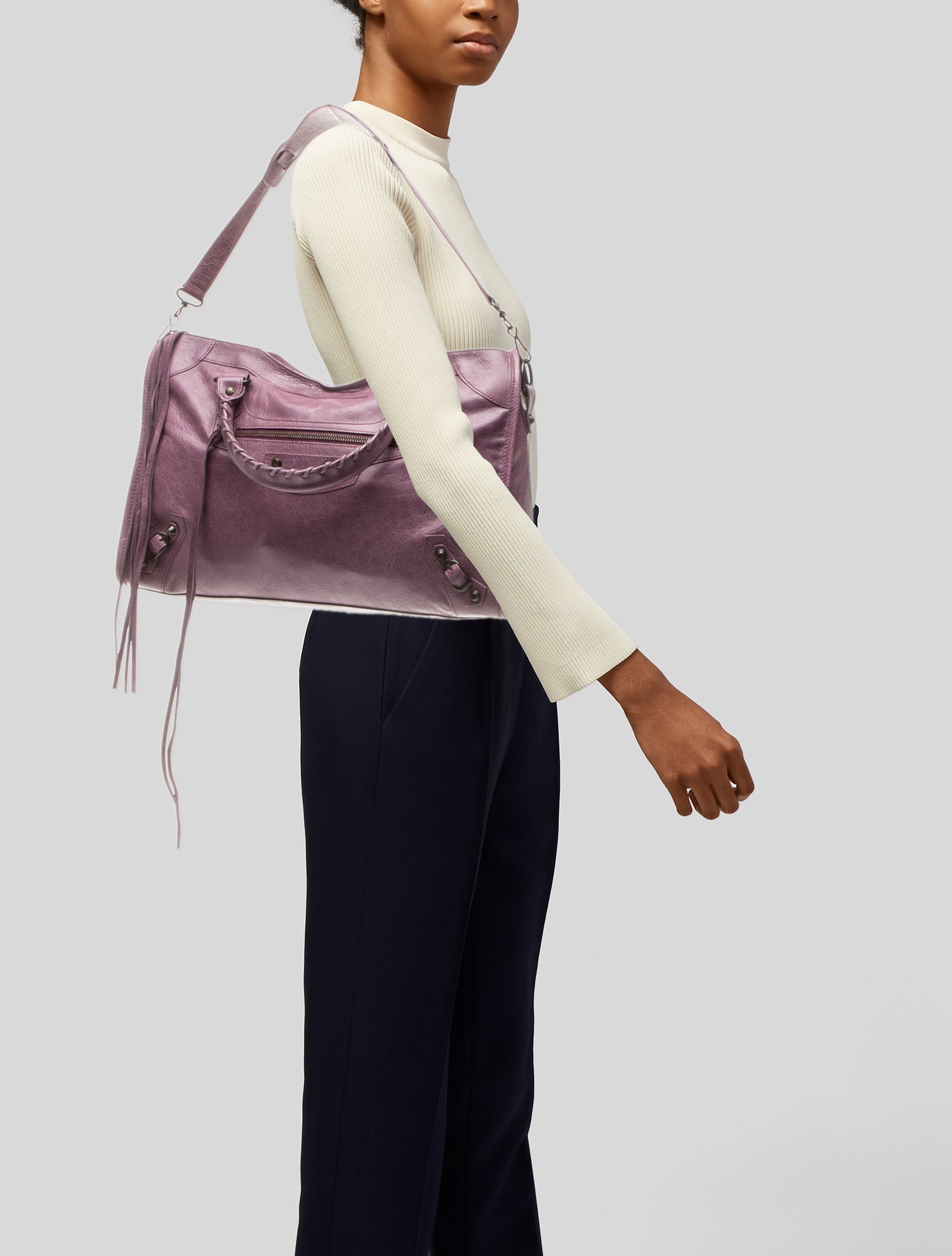 Balenciaga Leather Motocross Classic City