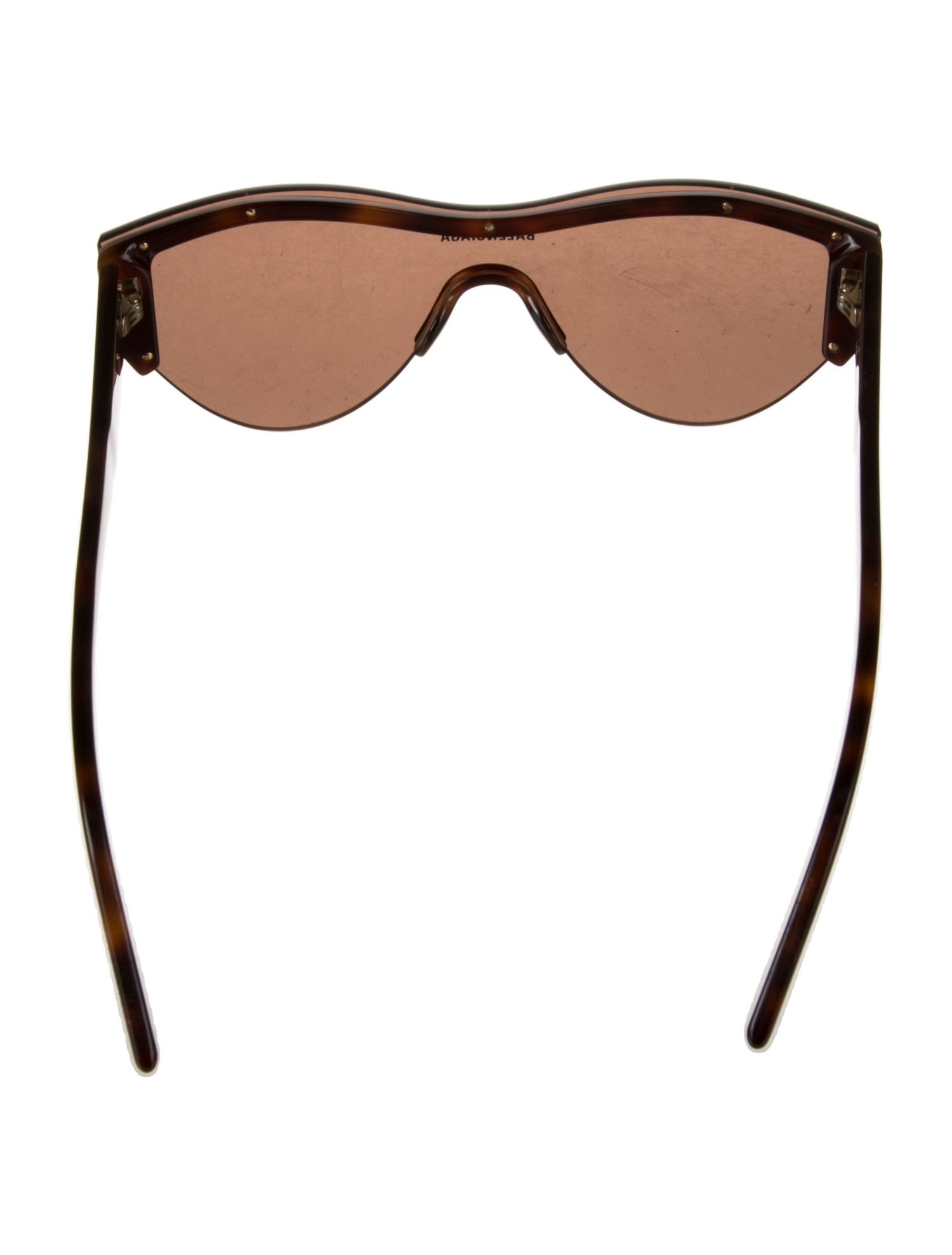 Balenciaga Shield Mirrored Sunglasses