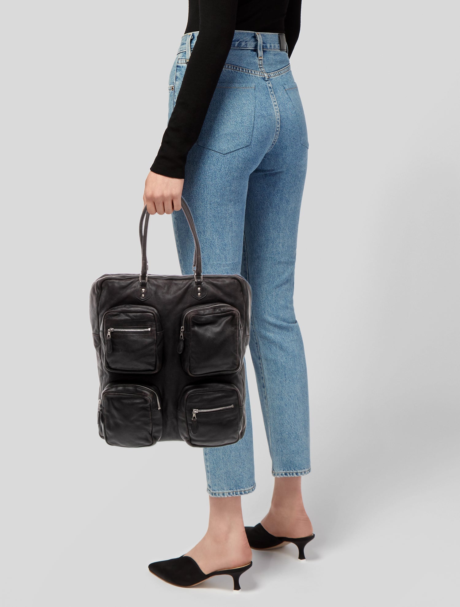 Balenciaga Leather Top Handle Bag