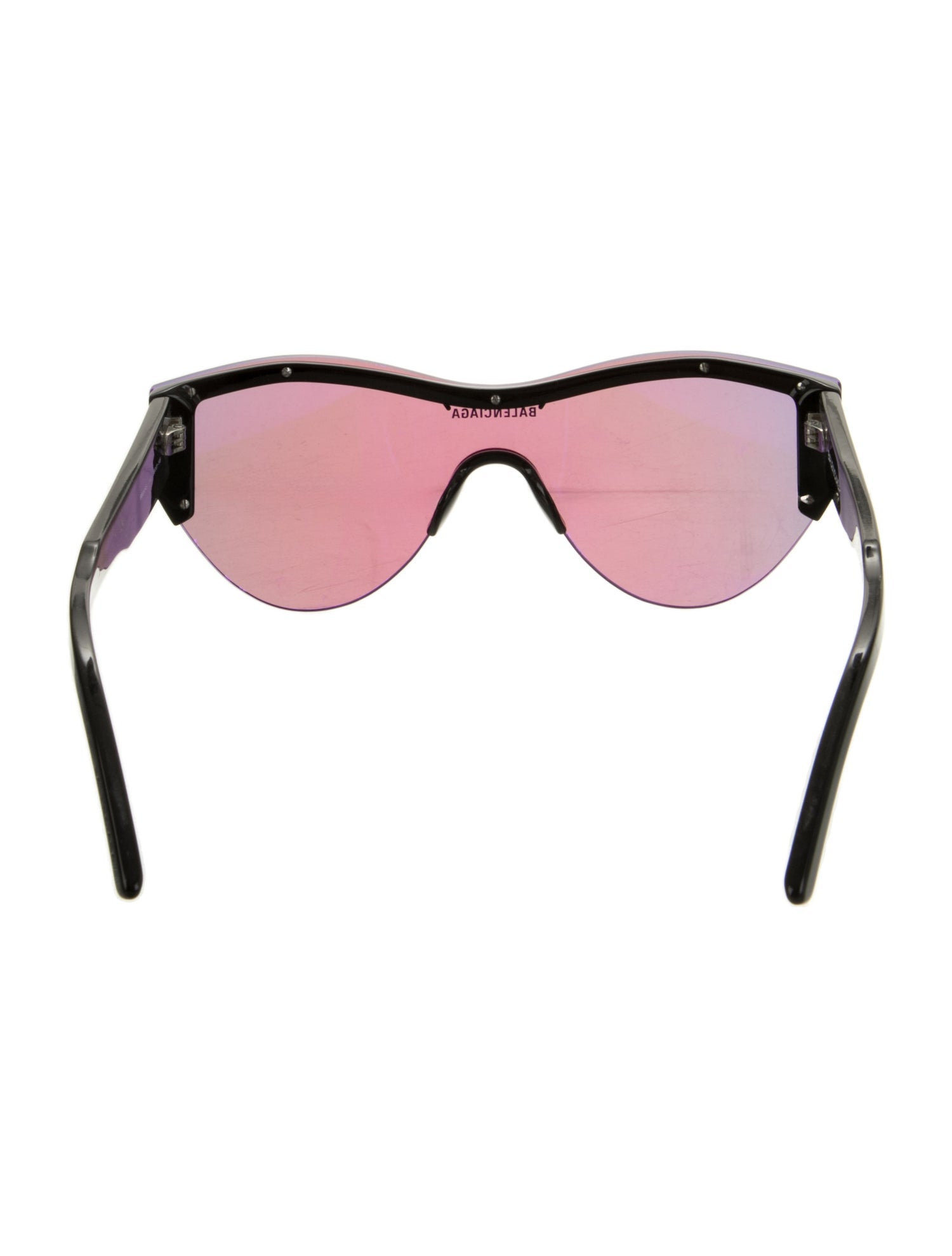 Balenciaga Shield Mirrored Sunglasses