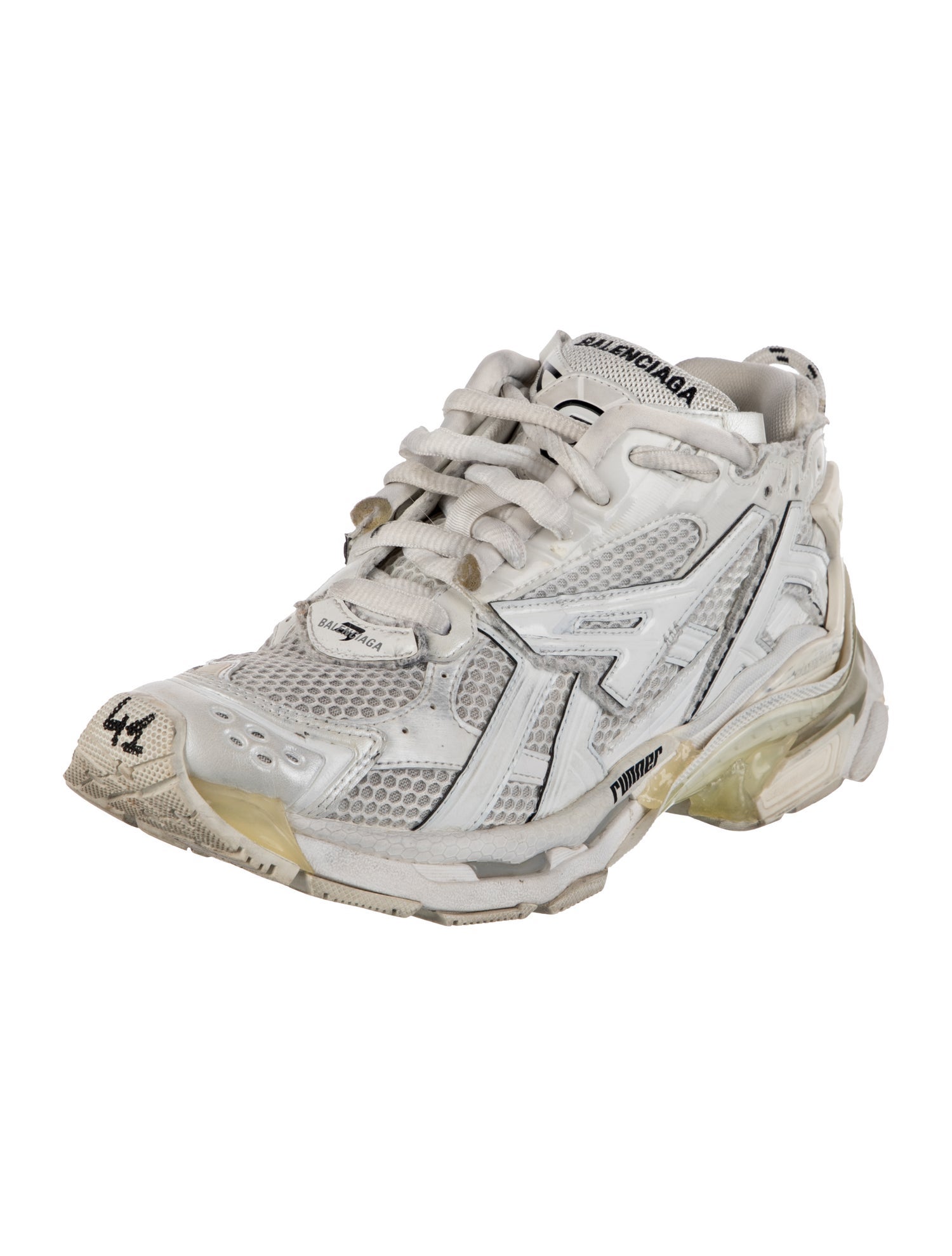 Balenciaga Runner Athletic Sneakers - White Sneakers, Shoes