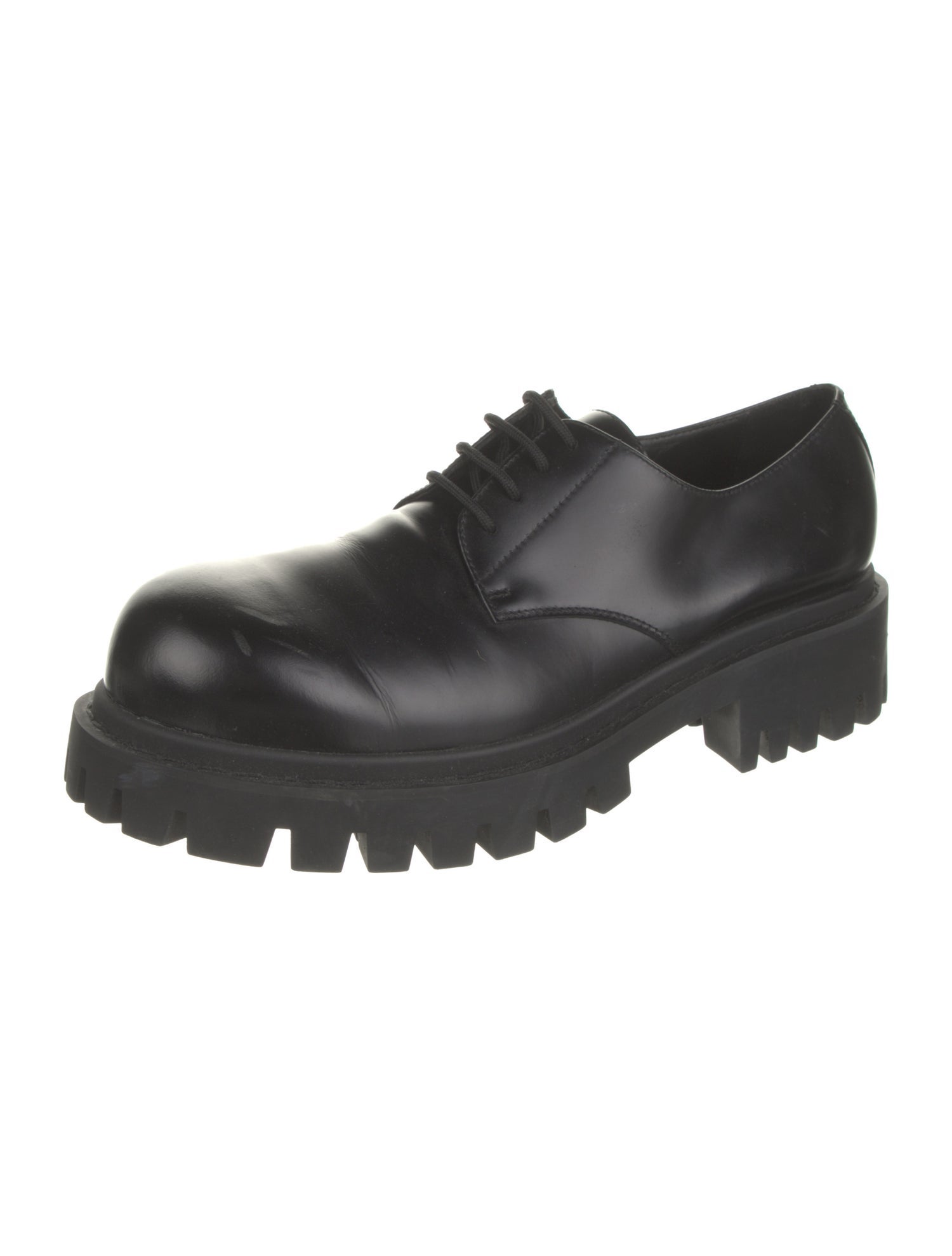 Balenciaga Sergent Leather Derby Shoes