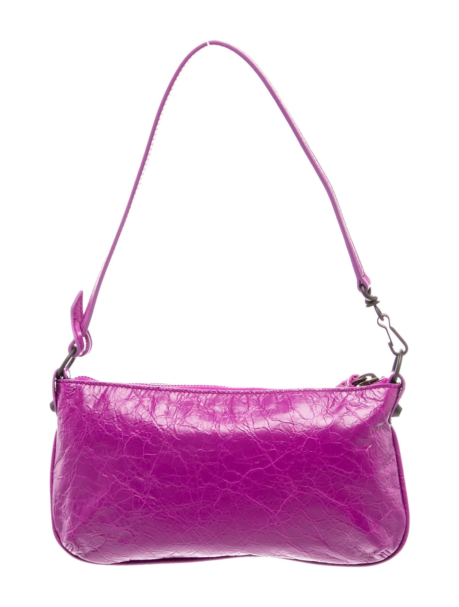 Balenciaga Leather Le City Pouch 2026 - Purple Shoulder Bags