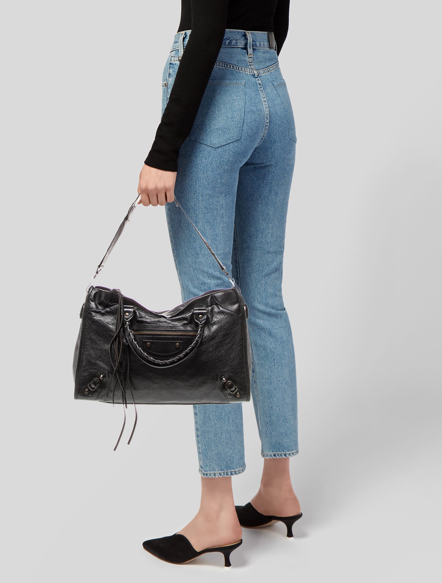 Balenciaga Leather Motocross Classic City