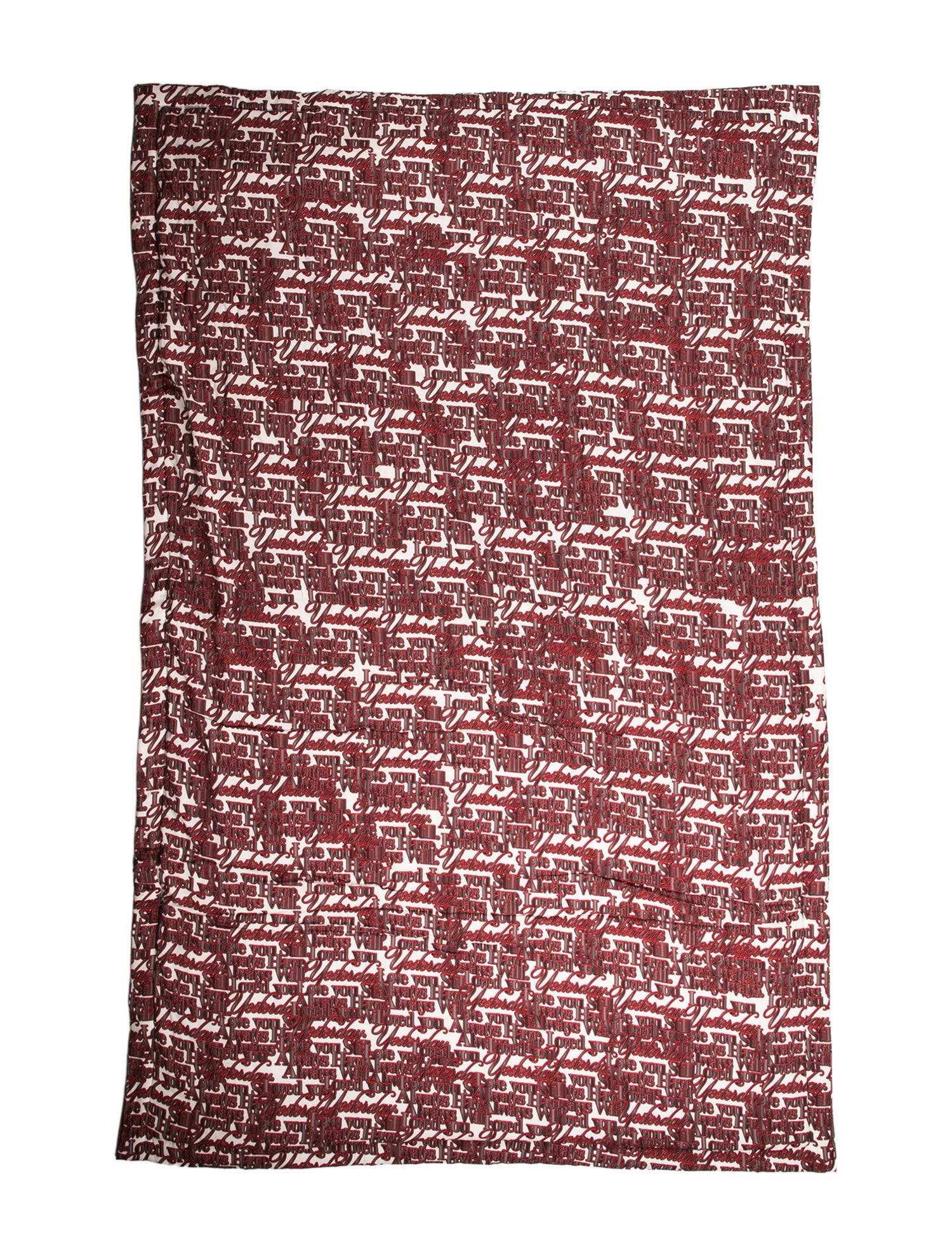 Balenciaga 'I Will Always Love You' Quilted Lap Blanket w/ Tags