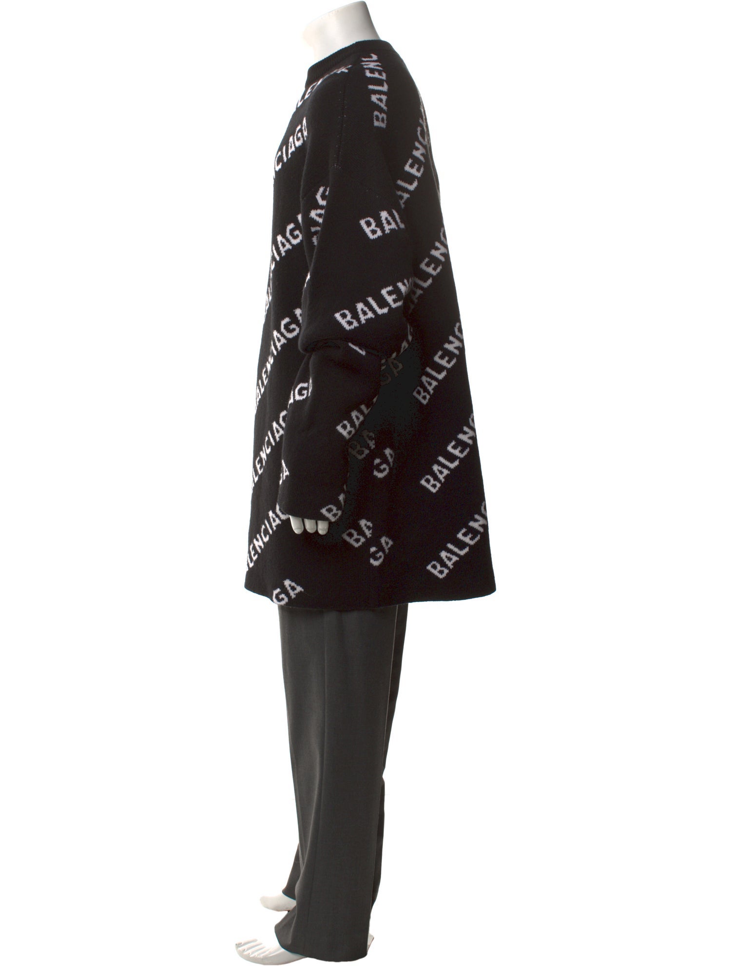 Balenciaga 2021 Signature Logo Pullover