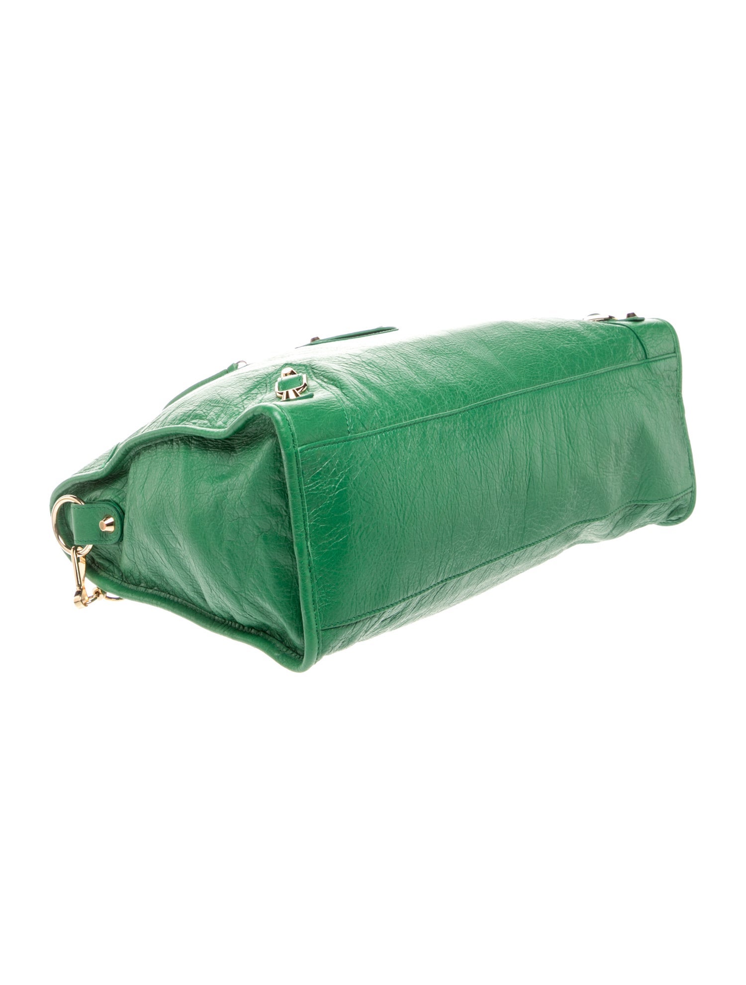 Balenciaga Leather Classic City - Green Handle Bags, Handbags