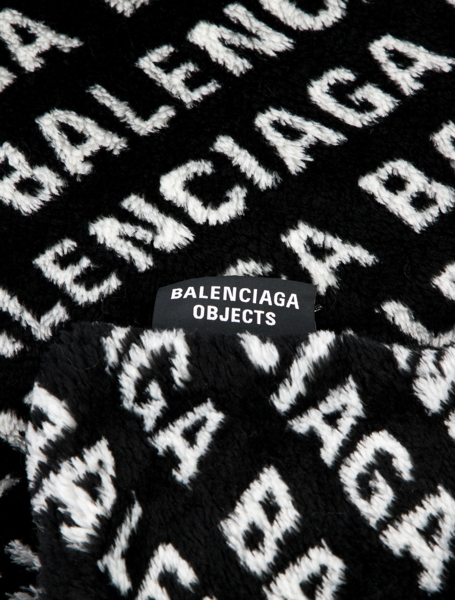 Balenciaga Allover Logo Blanket