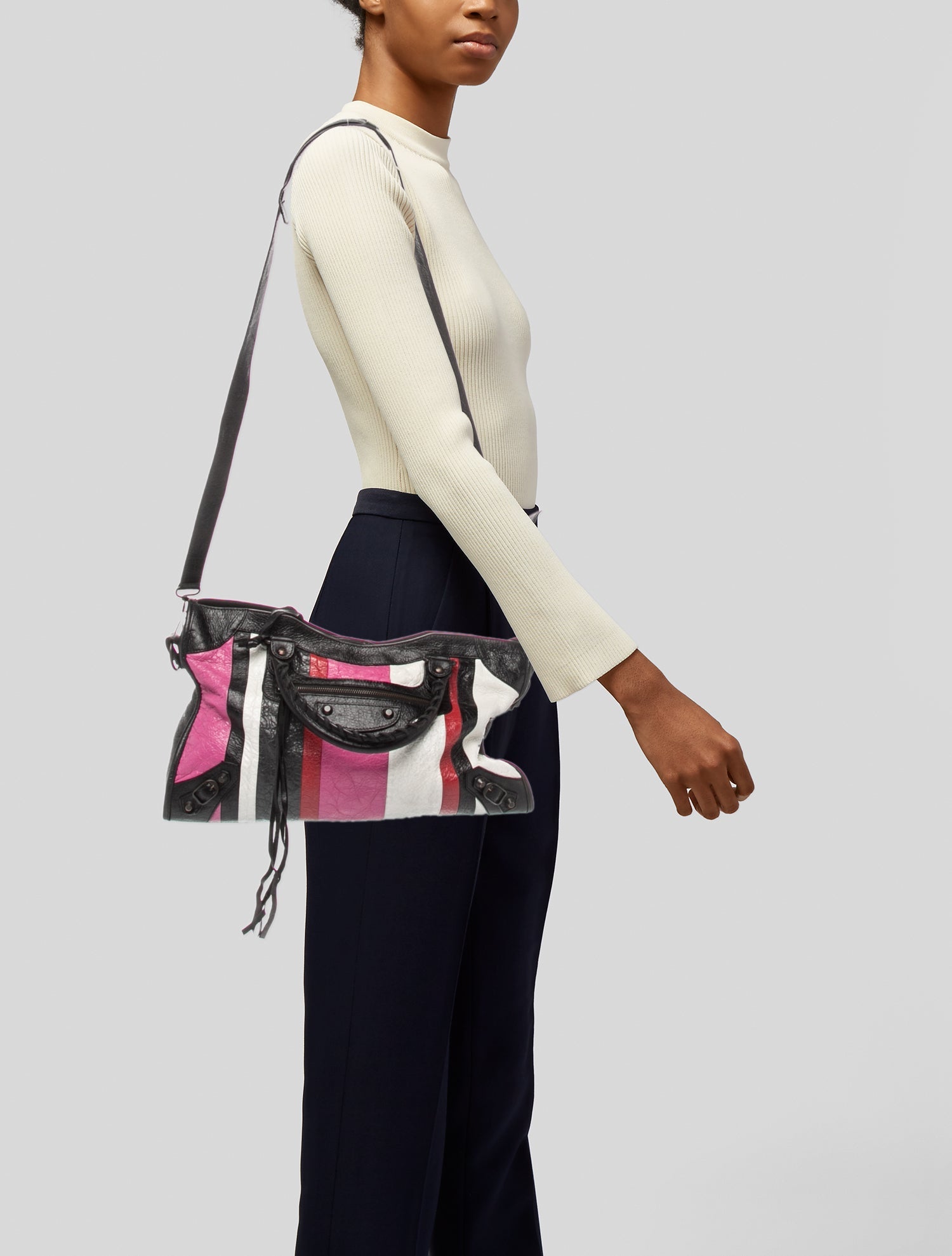Balenciaga Leather Motocross Classic City
