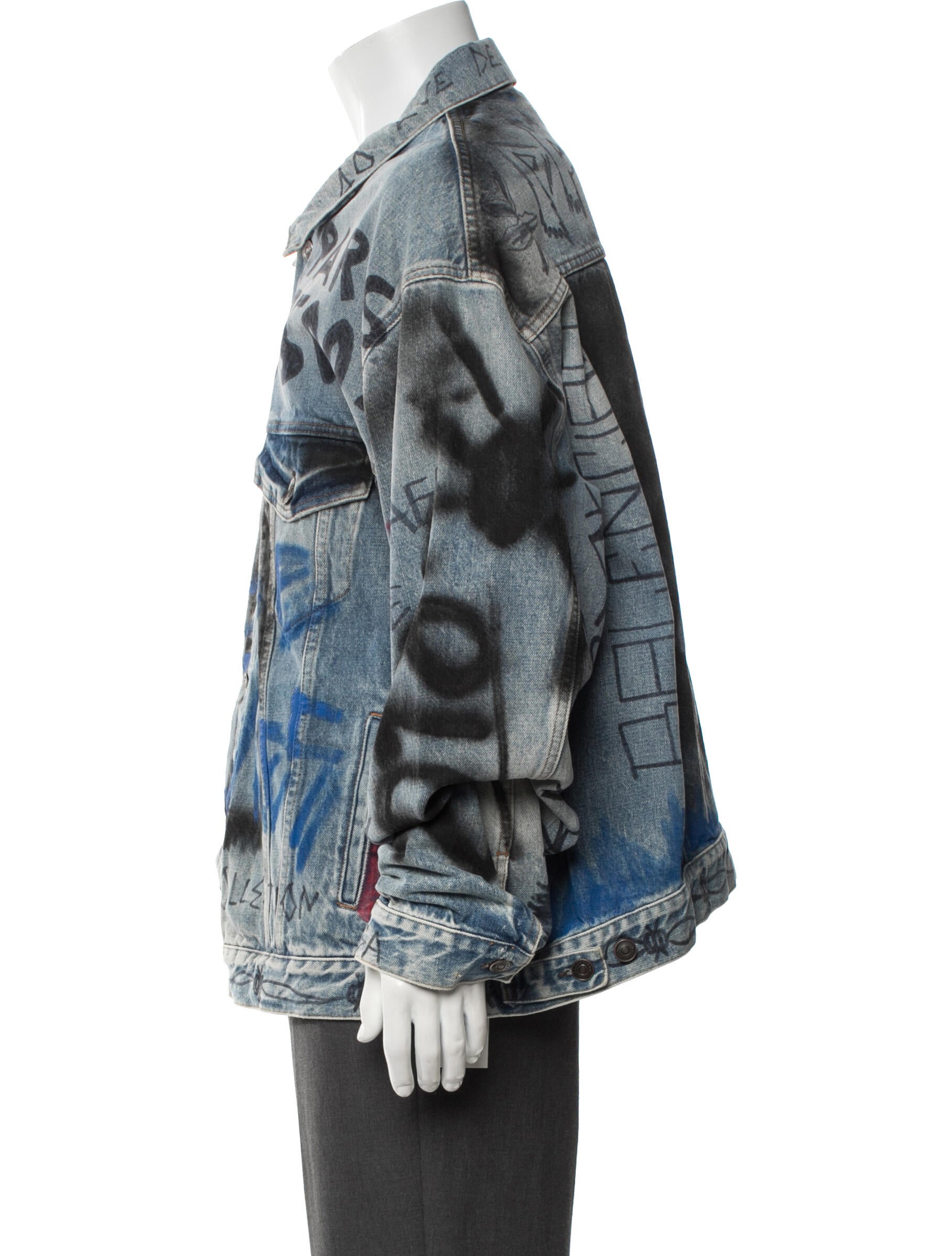Balenciaga Graphic Print Jacket