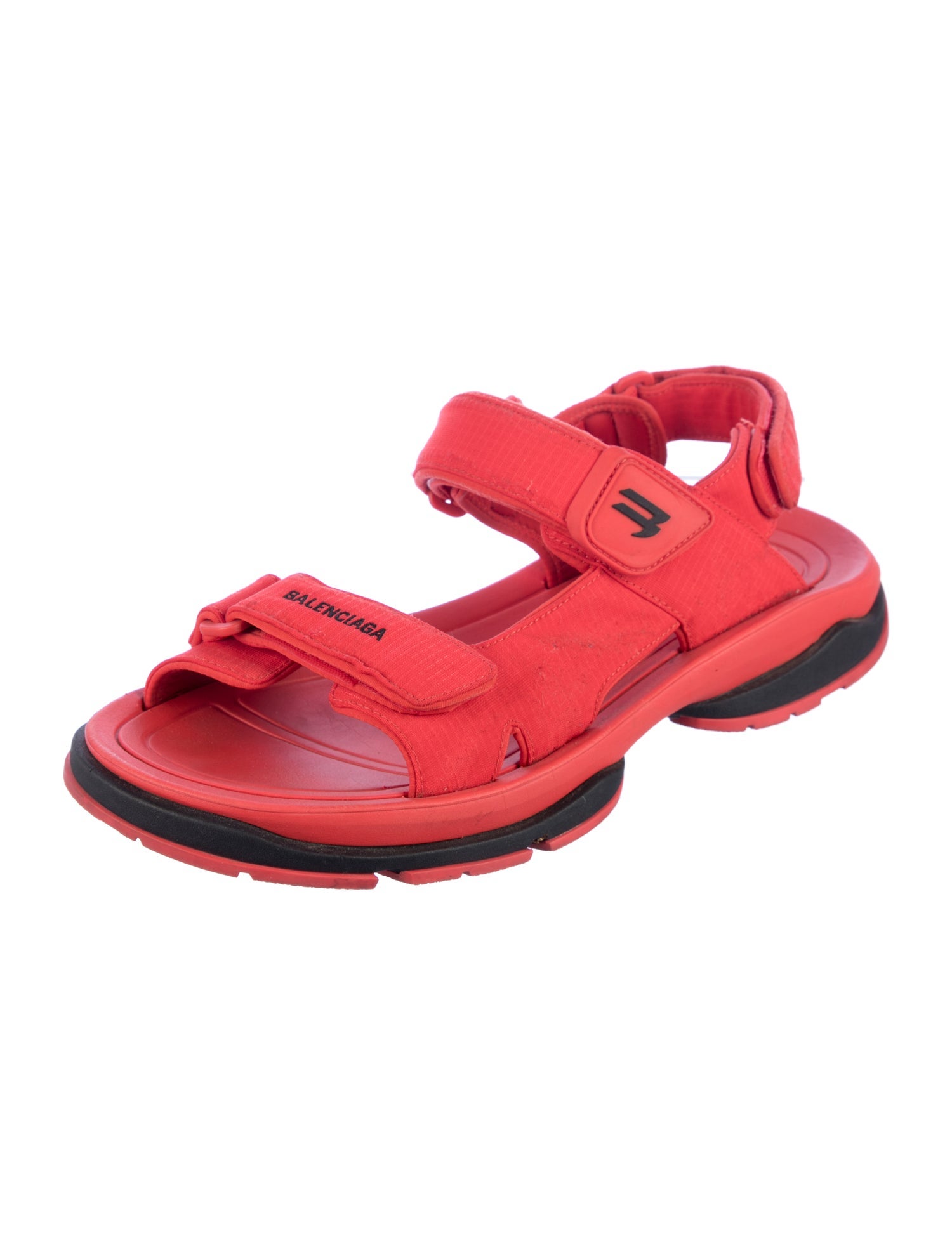 Balenciaga Embroidered Accent Sandals