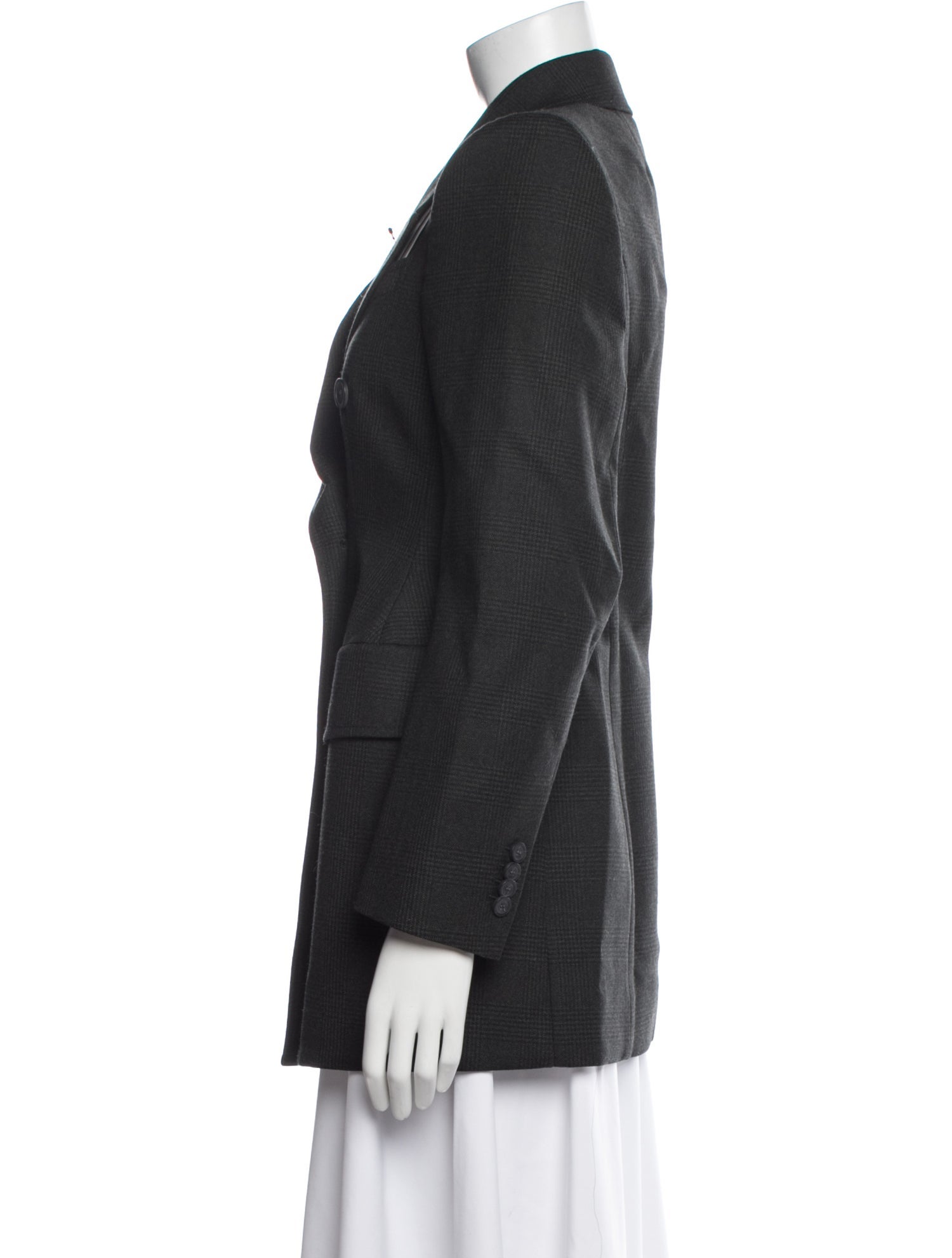 Balenciaga Wool Houndstooth Print Blazer w/ Tags