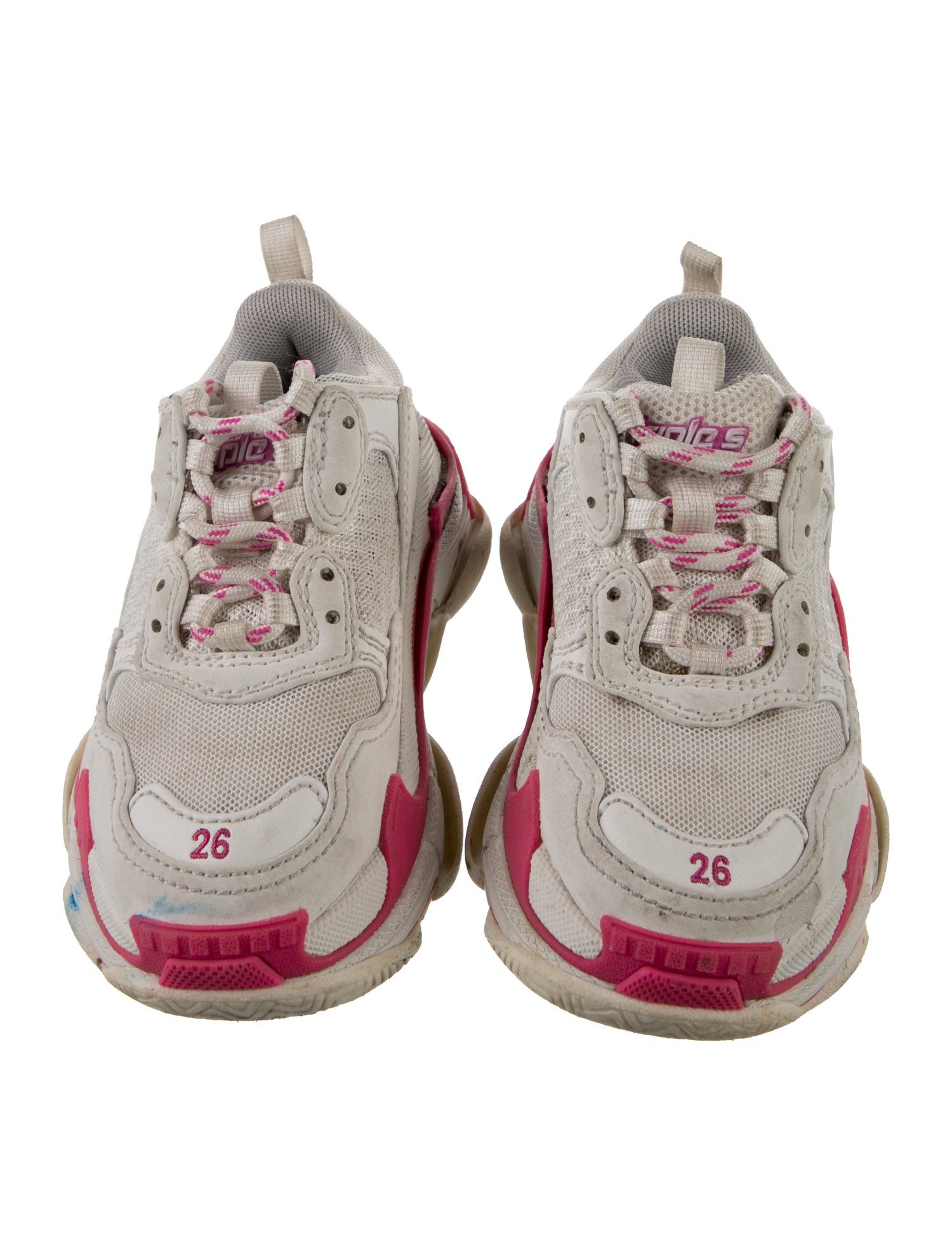 Balenciaga Kid's Girl's Leather Sneakers
