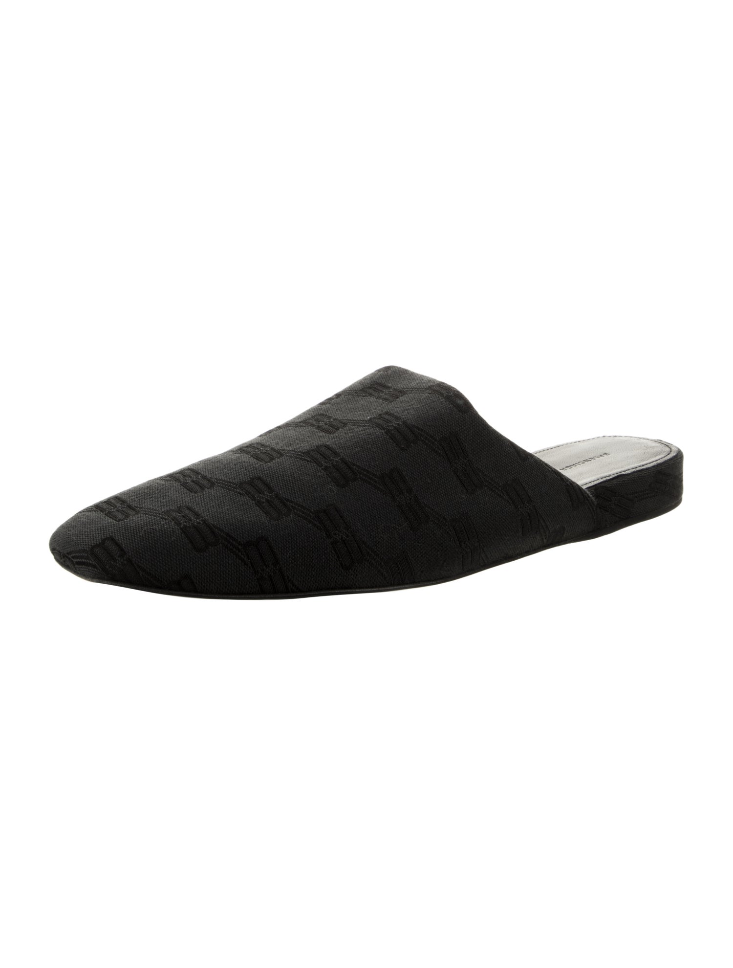 Balenciaga Canvas Printed Slippers