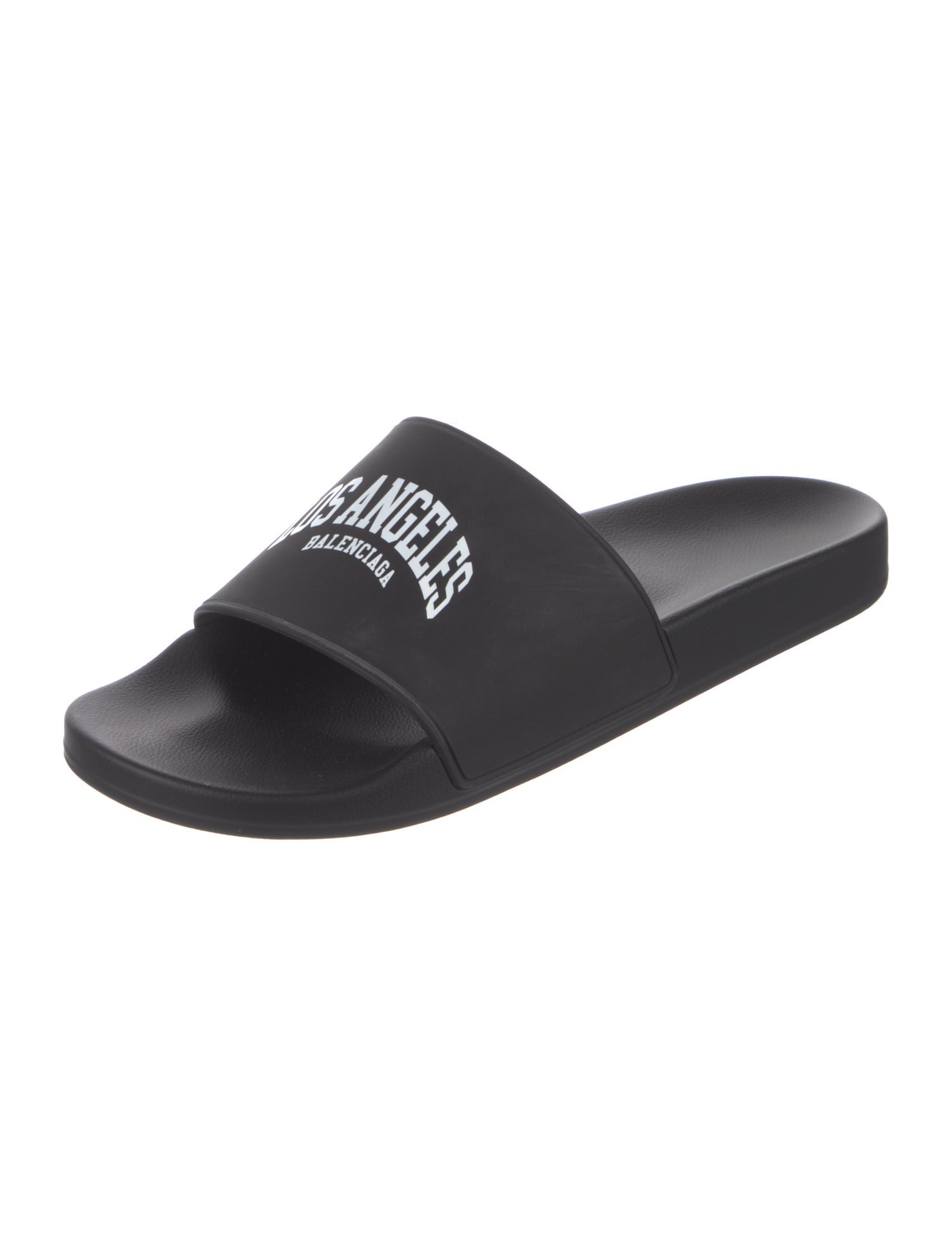 Balenciaga Rubber Graphic Print Slides